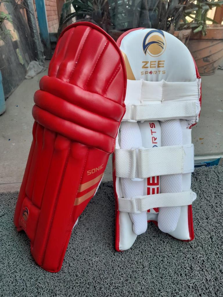 Zee Sports Batting Pads Sonic-Range Junior, XXS, Red