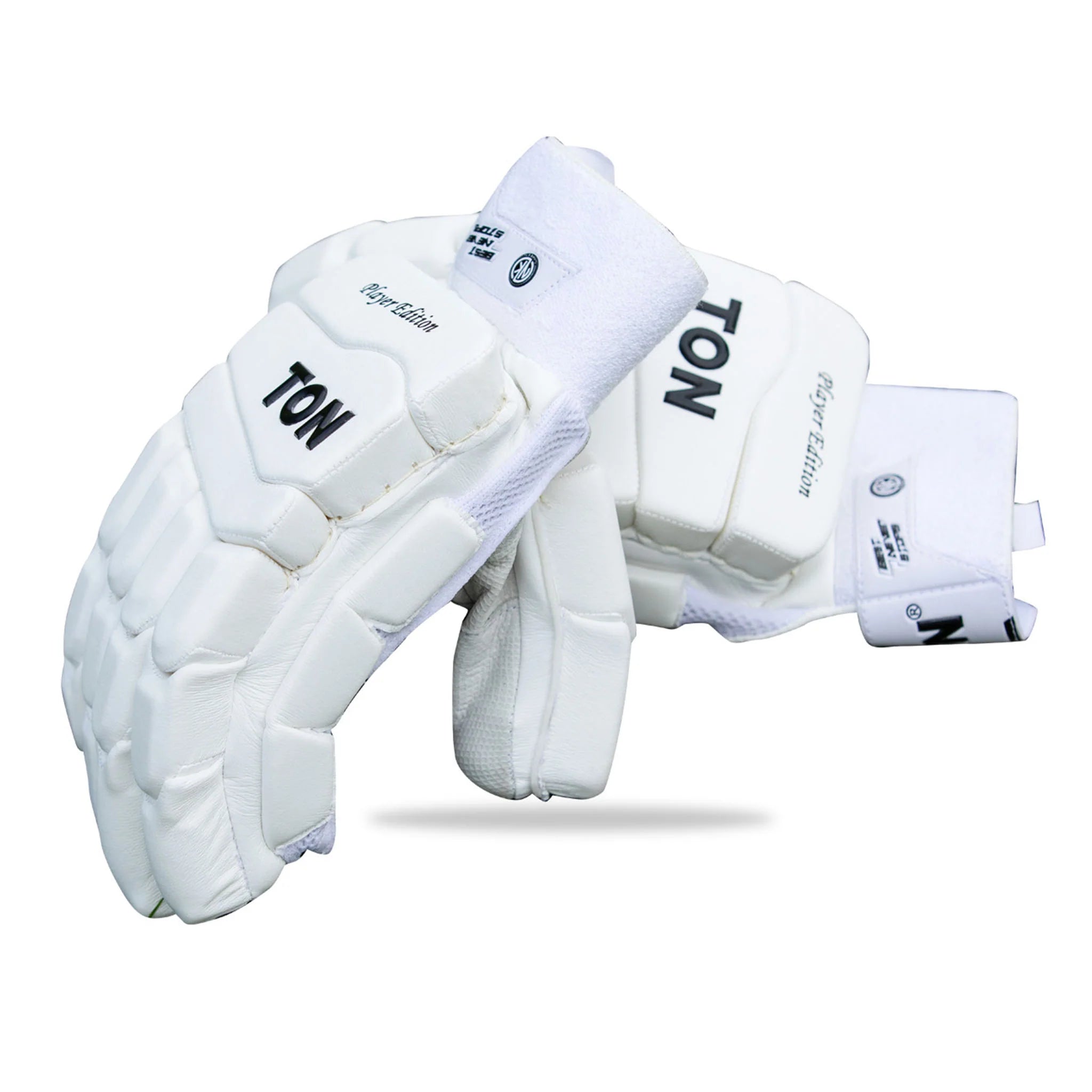 SS Cricket Batting Gloves Ton Players Edition Full White 2025
