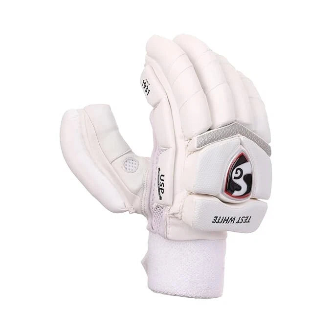 SG Cricket Batting Gloves Test White