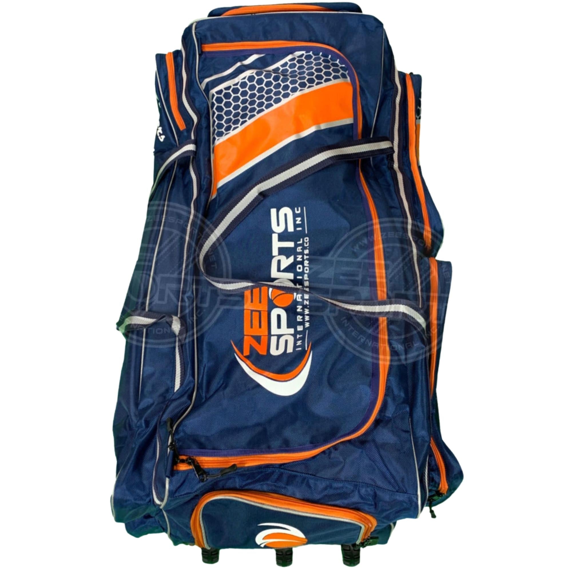 Zee Sports Kit Bag Players Edition Orange & Navy Blue