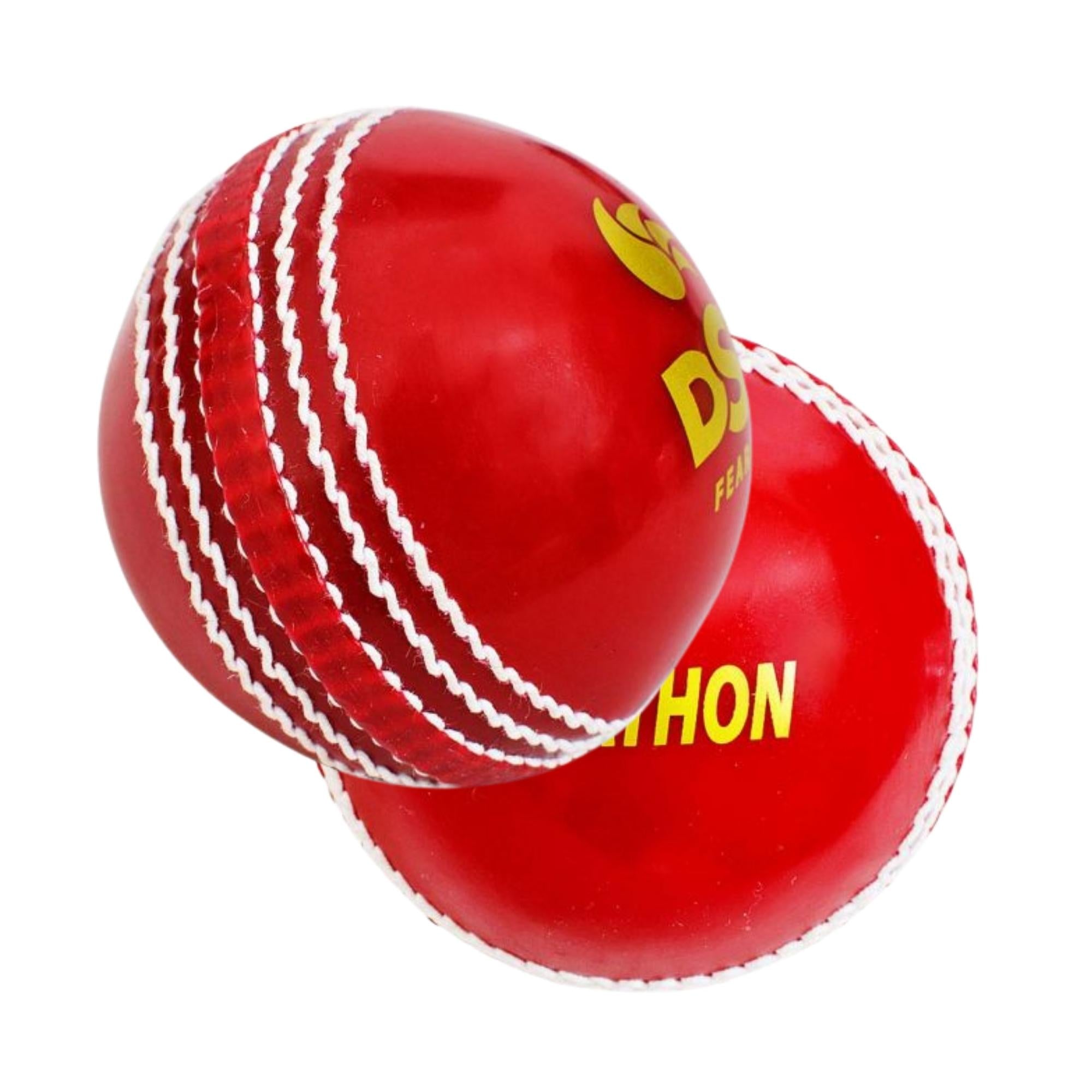 DSC Cricket Ball, Marathon Training Red Balls Vinyl Balls