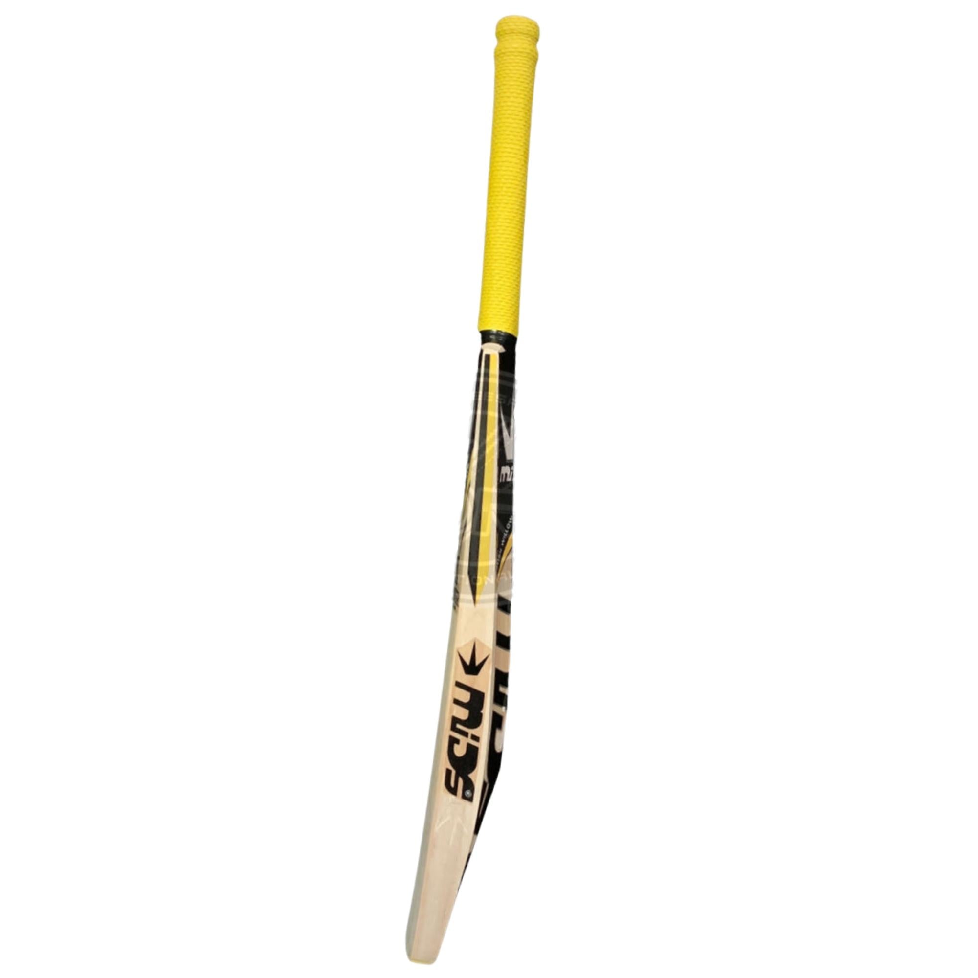 MIDS Cricket Bat X-Power English Willow Yellow Gold Sticker