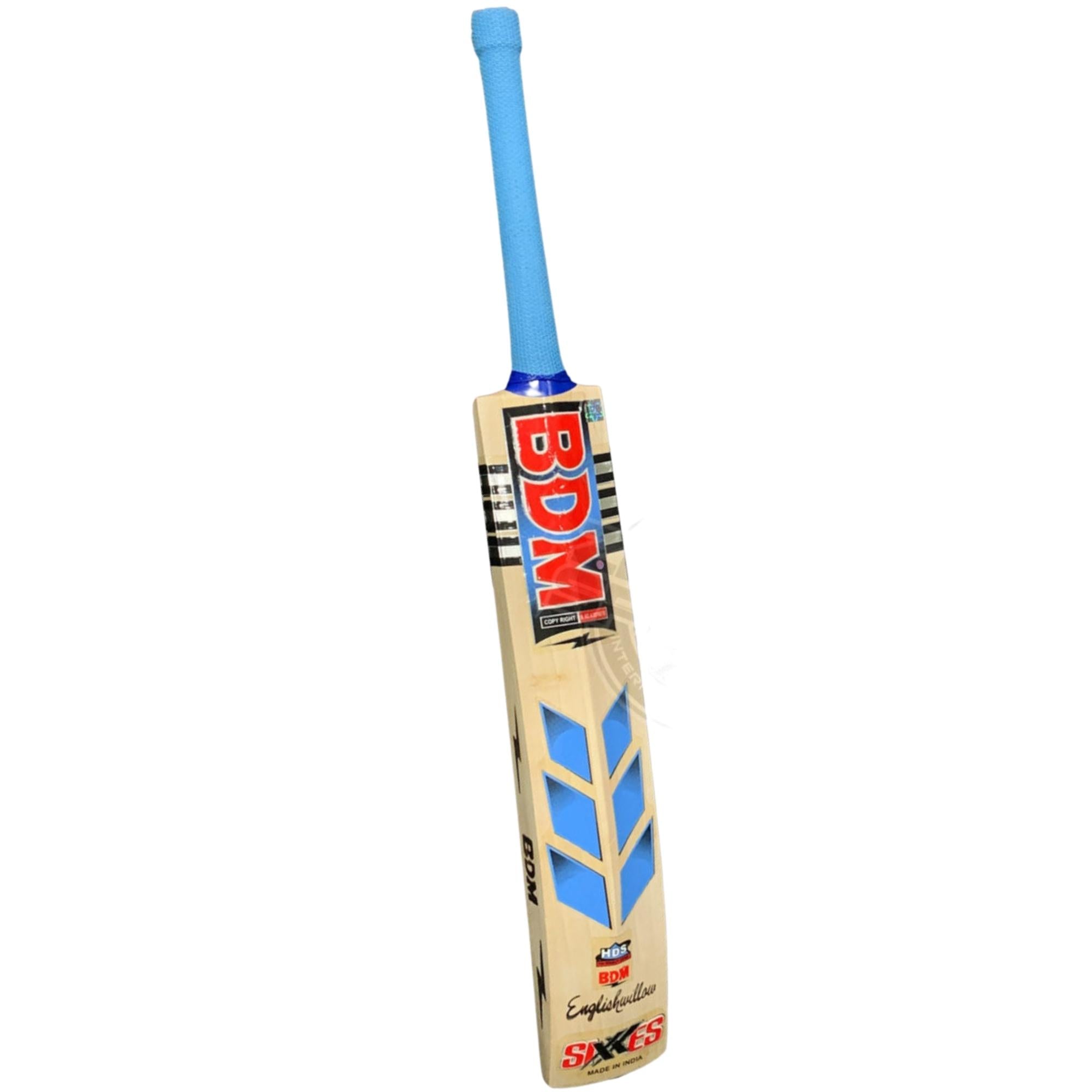 BDM Cricket Bat SIXES Blue