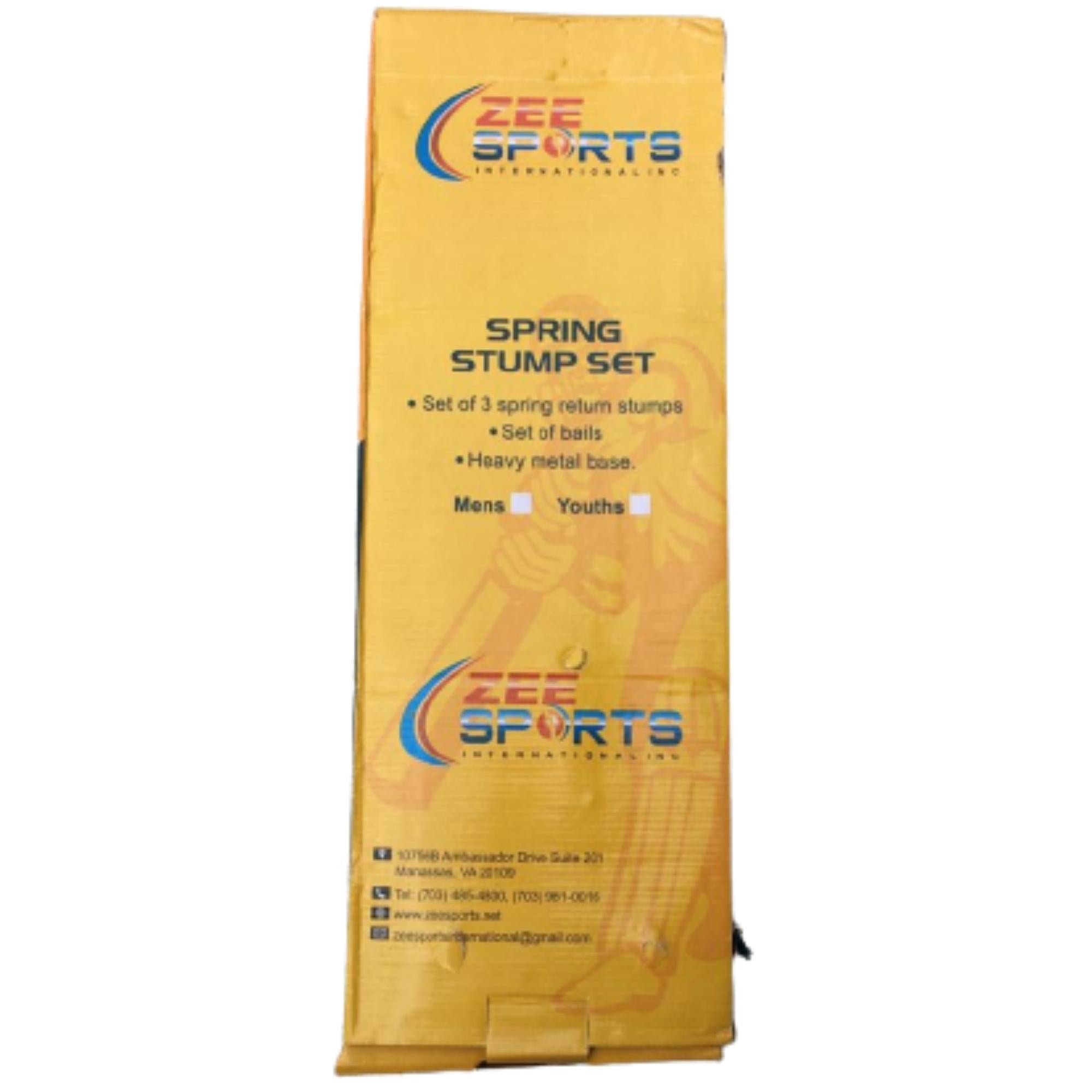 Zee Sports Stumps Iron Spring Loaded