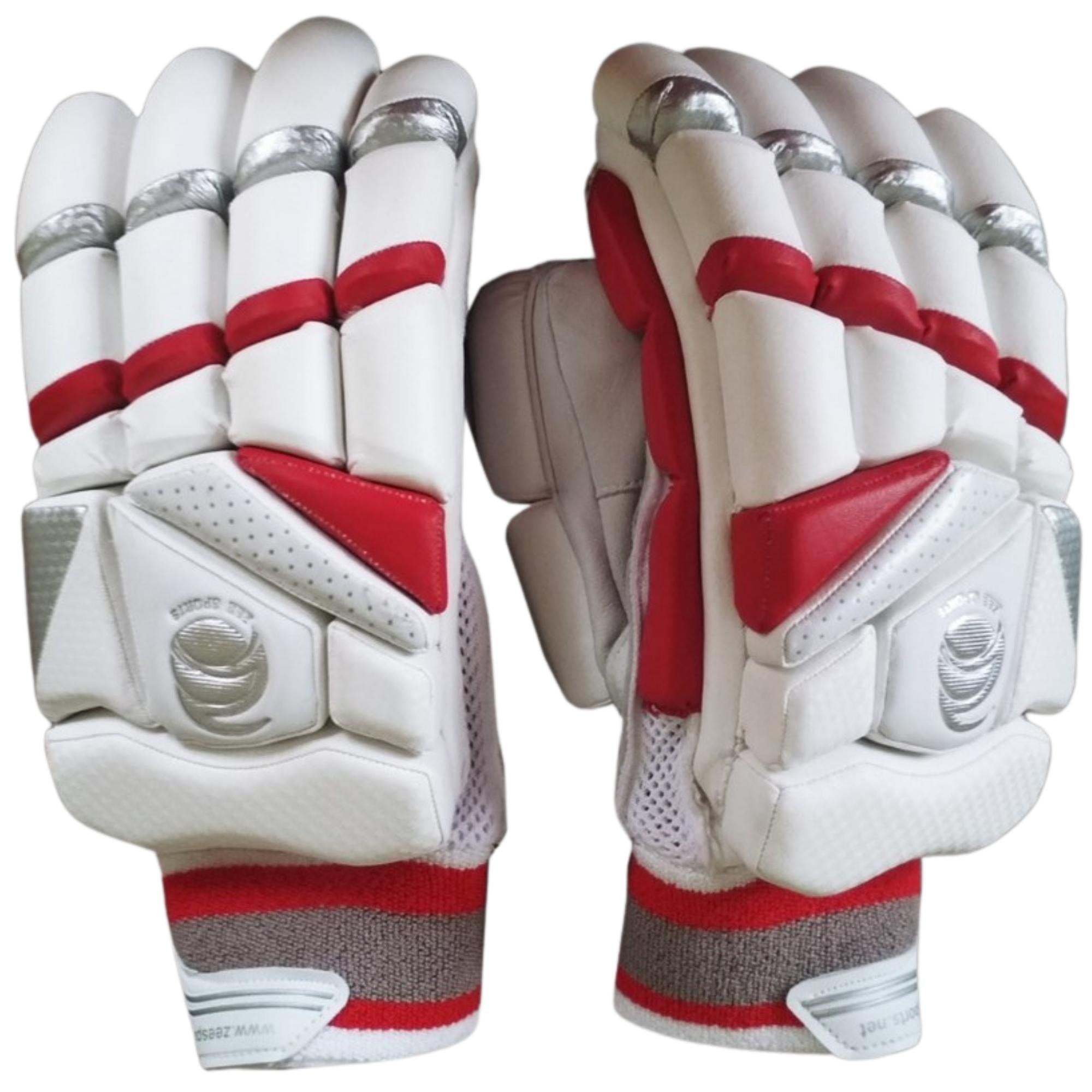 Zee Sports Batting Gloves Tribute Genius Test Standard Red