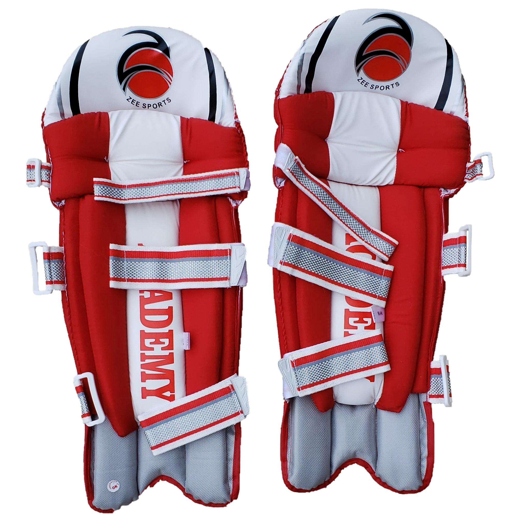 Zee Sports Batting Pads Academy Red