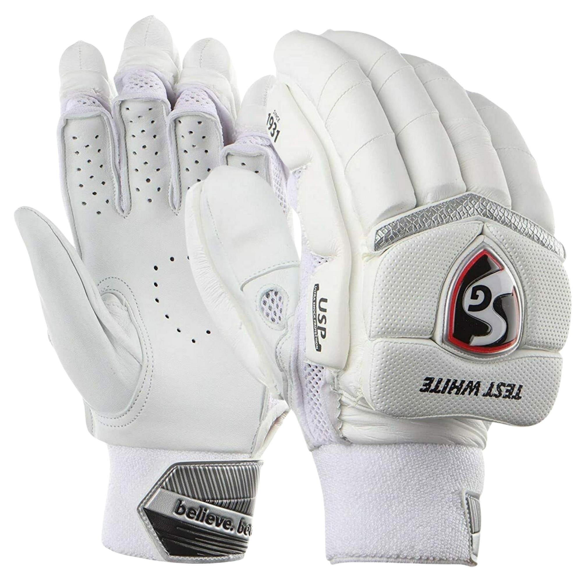 SG Batting Gloves Test - White