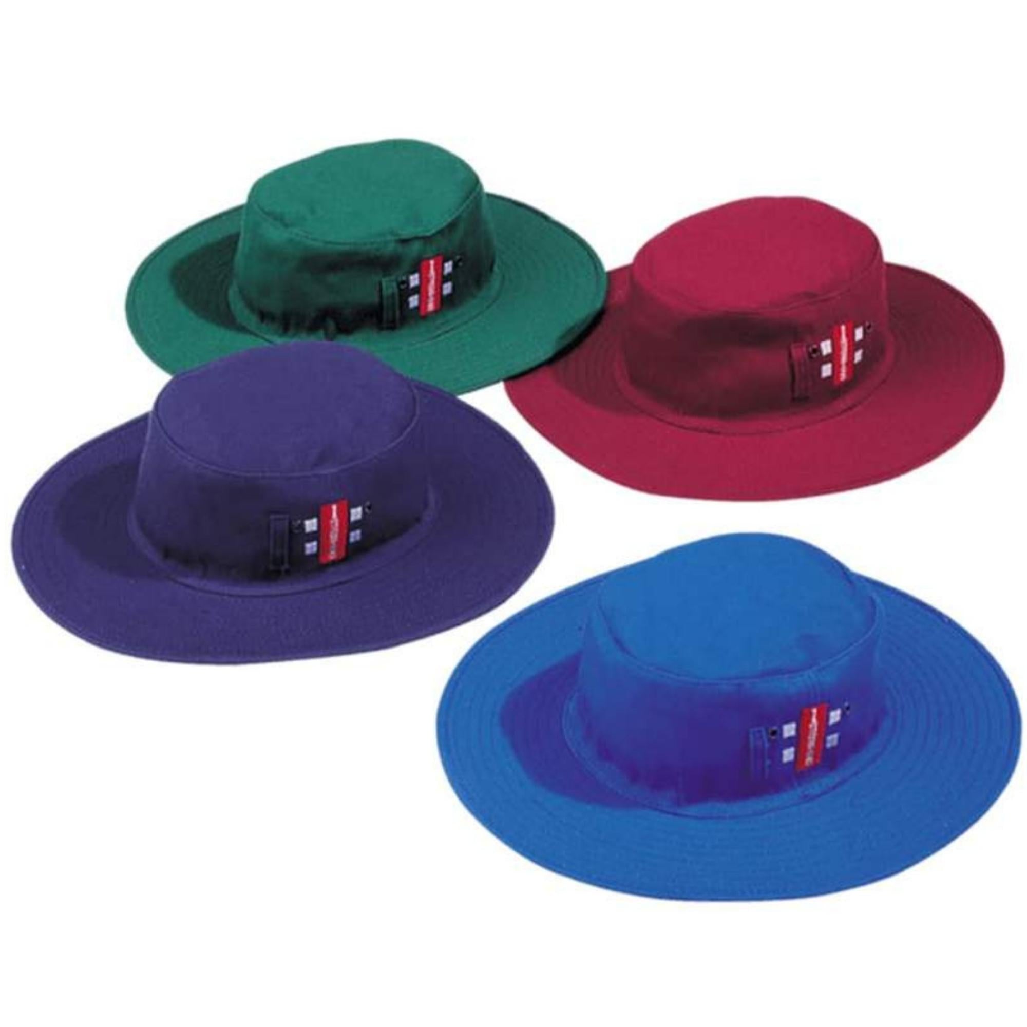 Gray Nicolls Sun Hat, Various Colors Cricket Sun Hat Navy, Maroon, Green, Royal Off White
