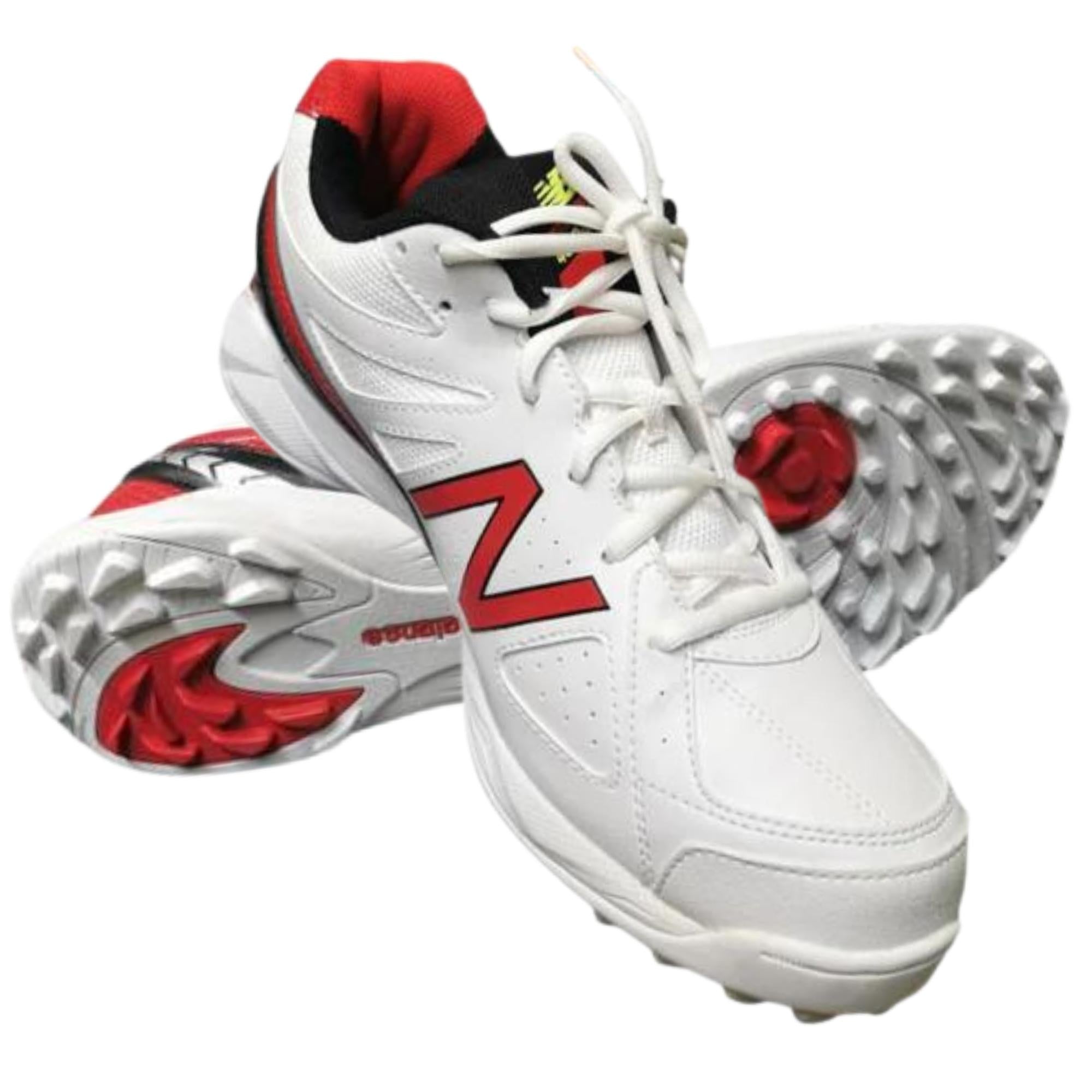 New Balance Shoes, CK-4020-R2 Rubber Sole Cricket Shoes - Red/White