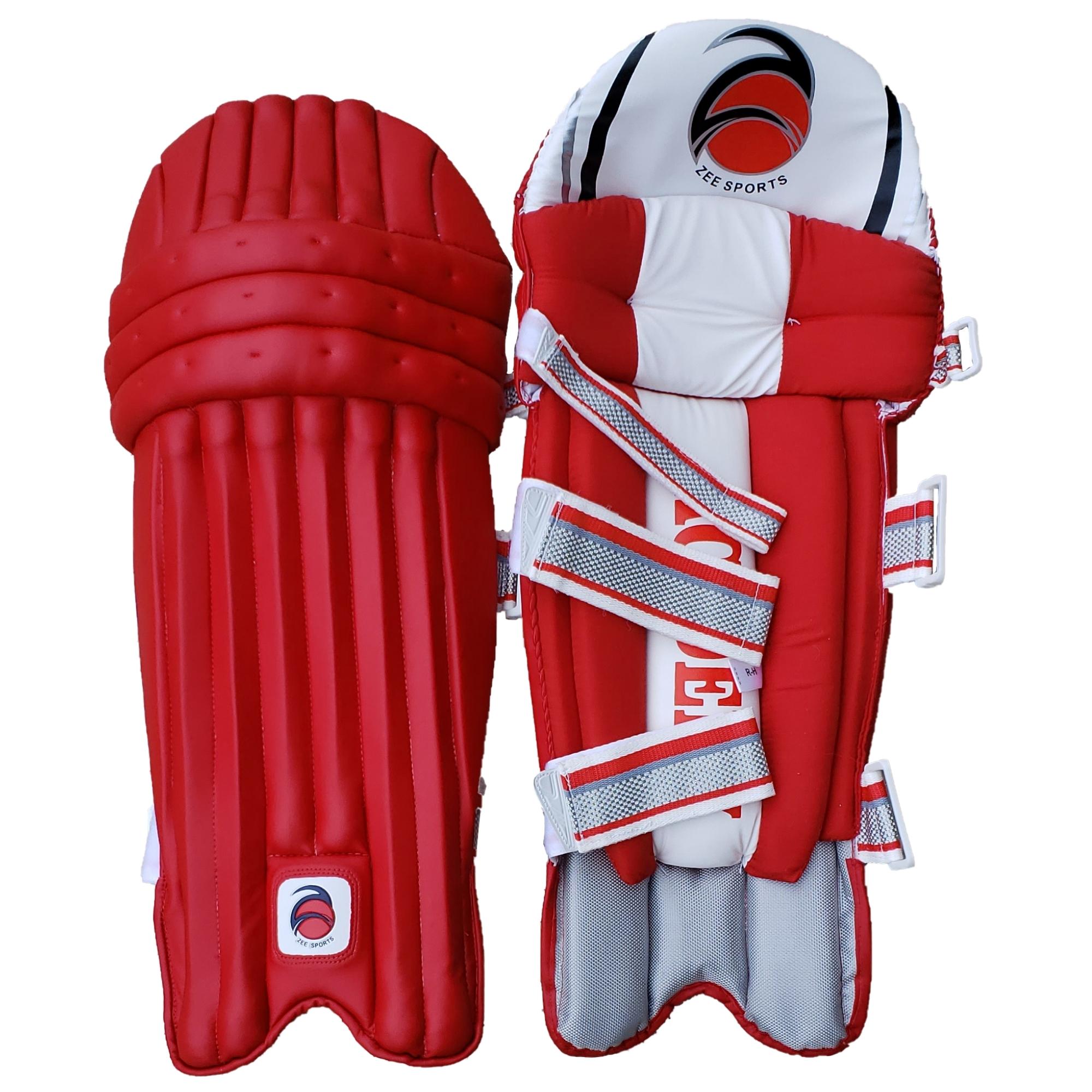 Zee Sports Batting Pads Academy Red