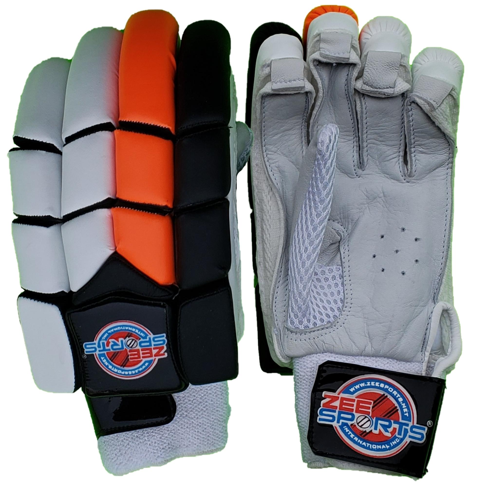 Zee Sports Batting Gloves Youth Orange Black