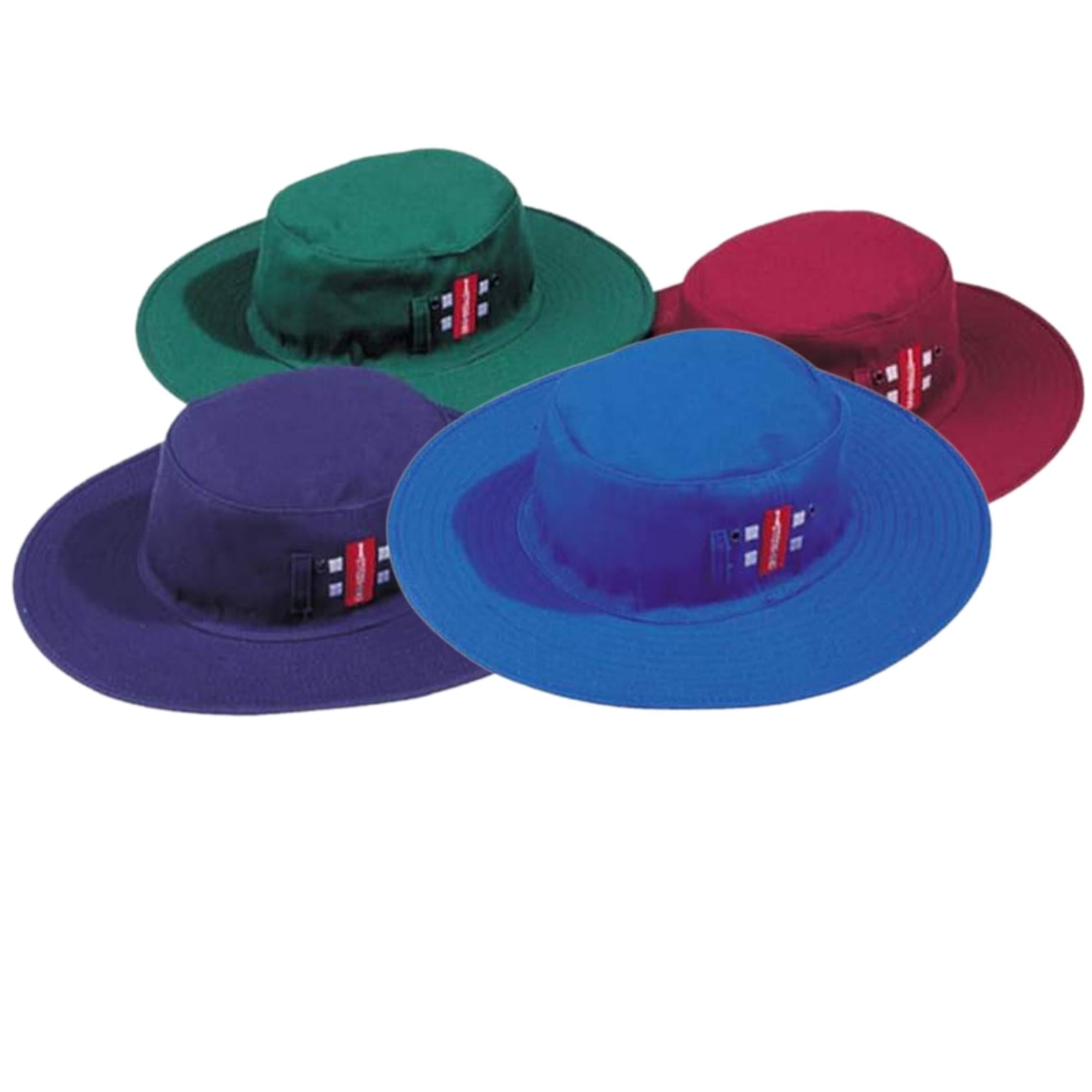 Gray Nicolls Sun Hat, Various Colors Cricket Sun Hat Navy, Maroon, Green, Royal Off White