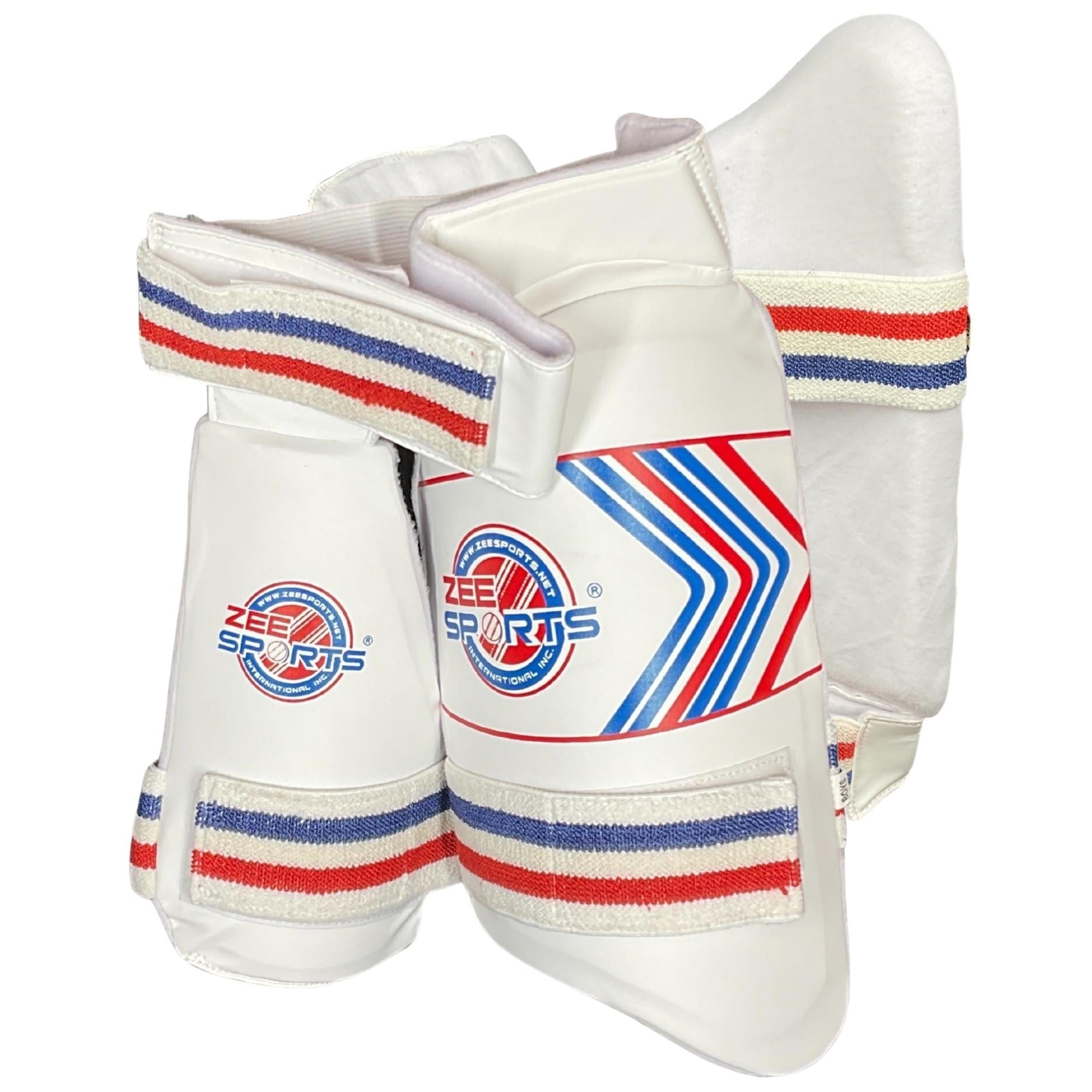 Zee Sports Double Thigh Pads - White