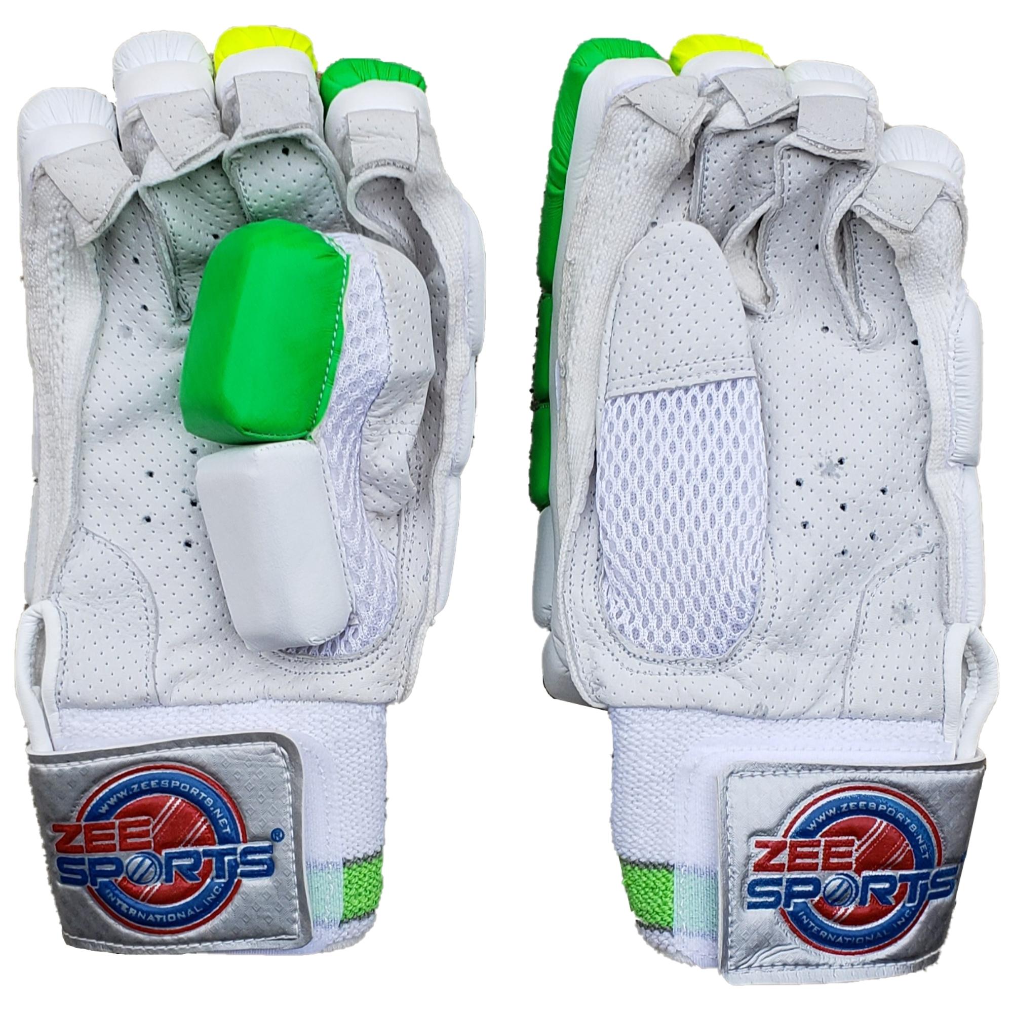 Zee Sports Batting Gloves Sonic Green Yellow