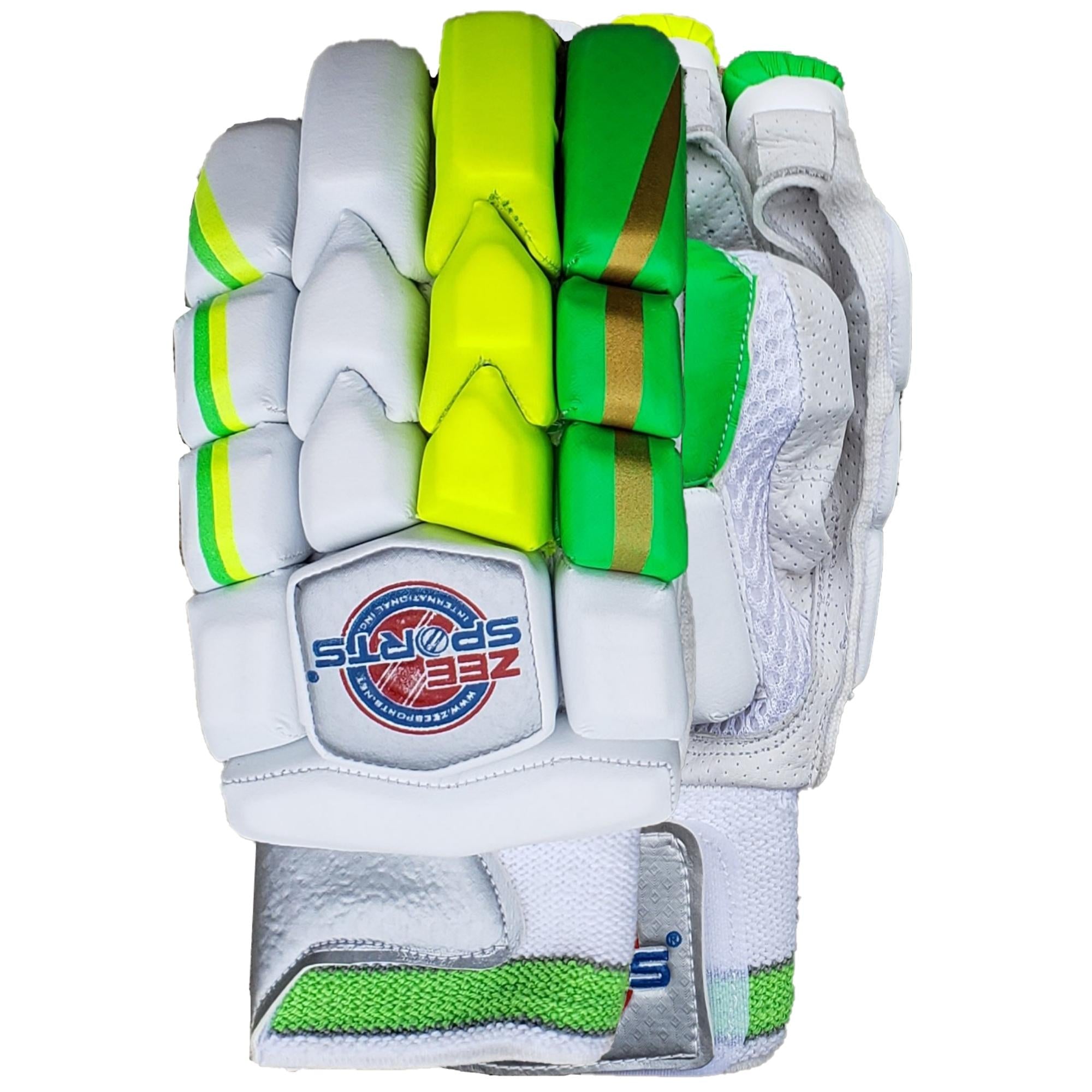 Zee Sports Batting Gloves Sonic Green Yellow