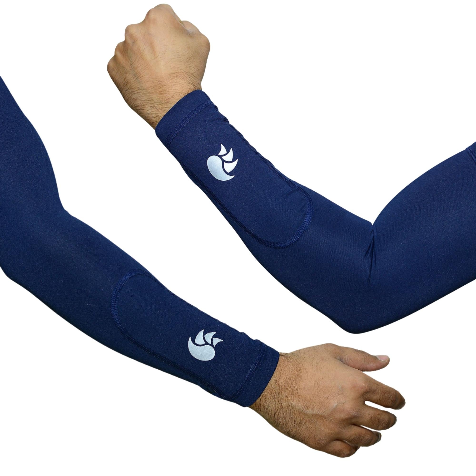 DSC Arm Sleeve, Compression Arm Sleeve for Men Blue/White/Black