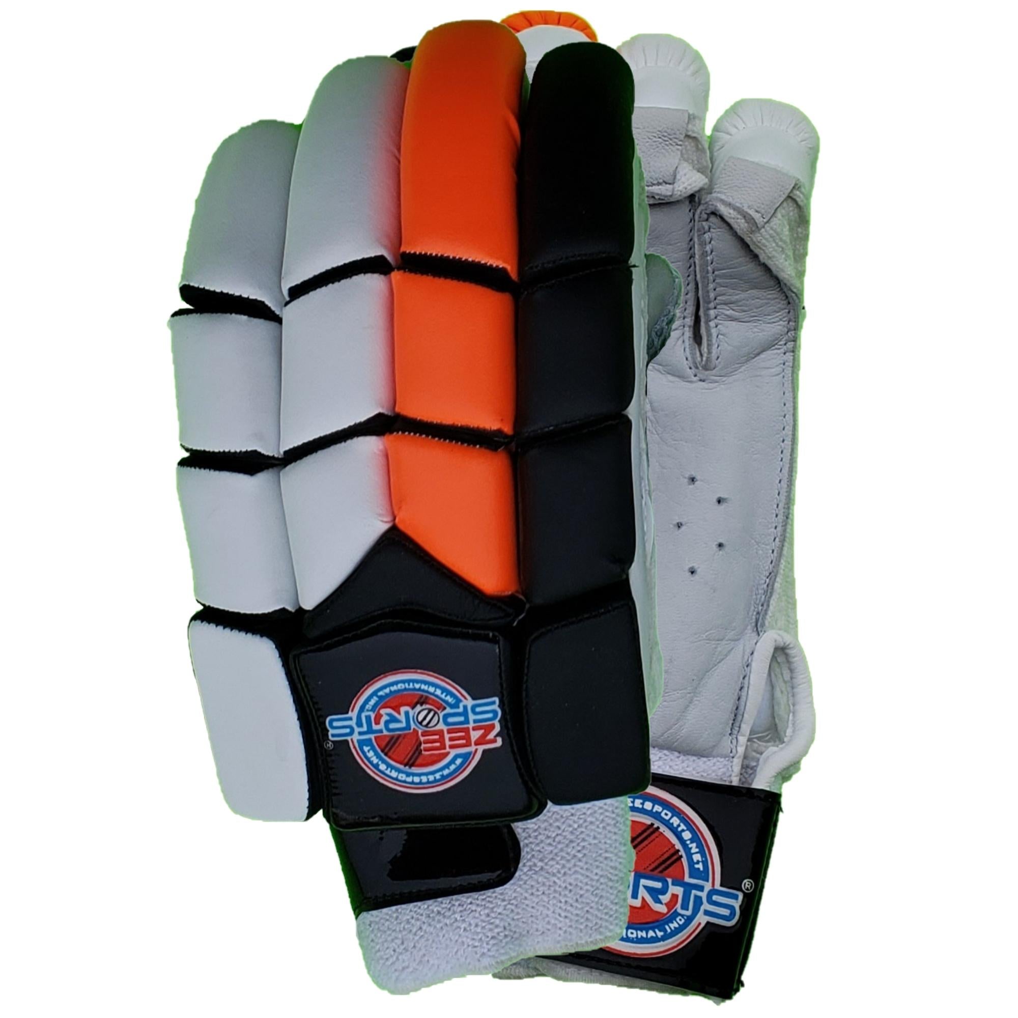 Zee Sports Batting Gloves Youth Orange Black