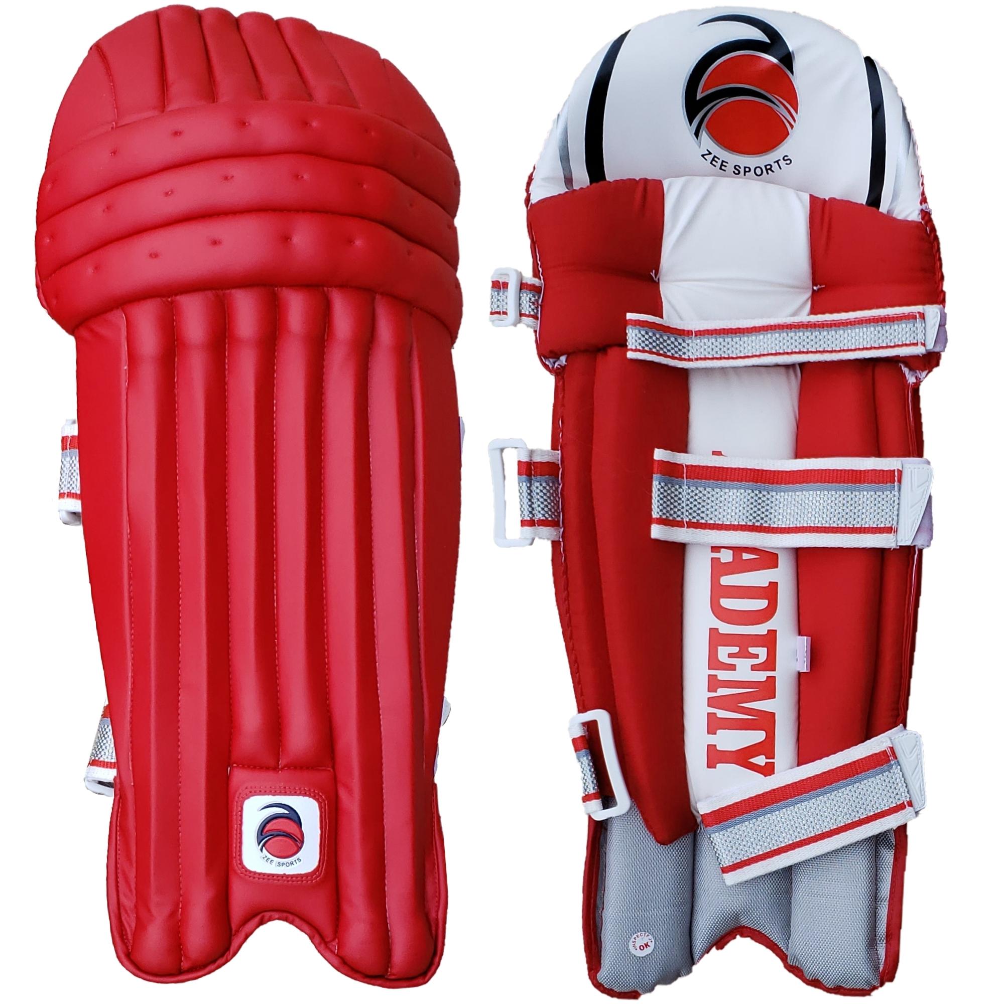 Zee Sports Batting Pads Academy Red