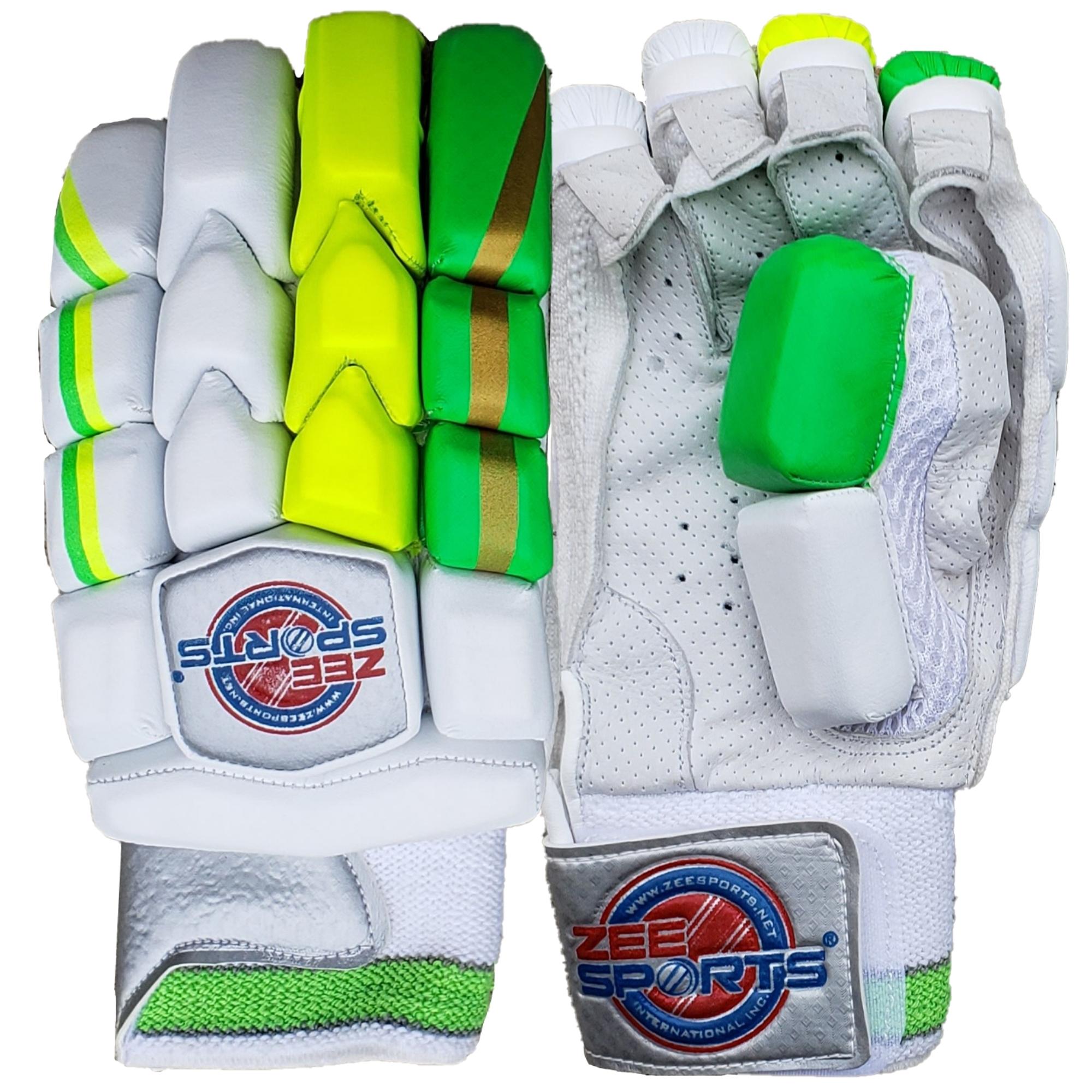 Zee Sports Batting Gloves Sonic Green Yellow