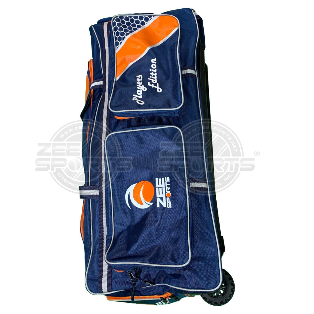 Zee Sports Kit Bag Players Edition Orange & Navy Blue