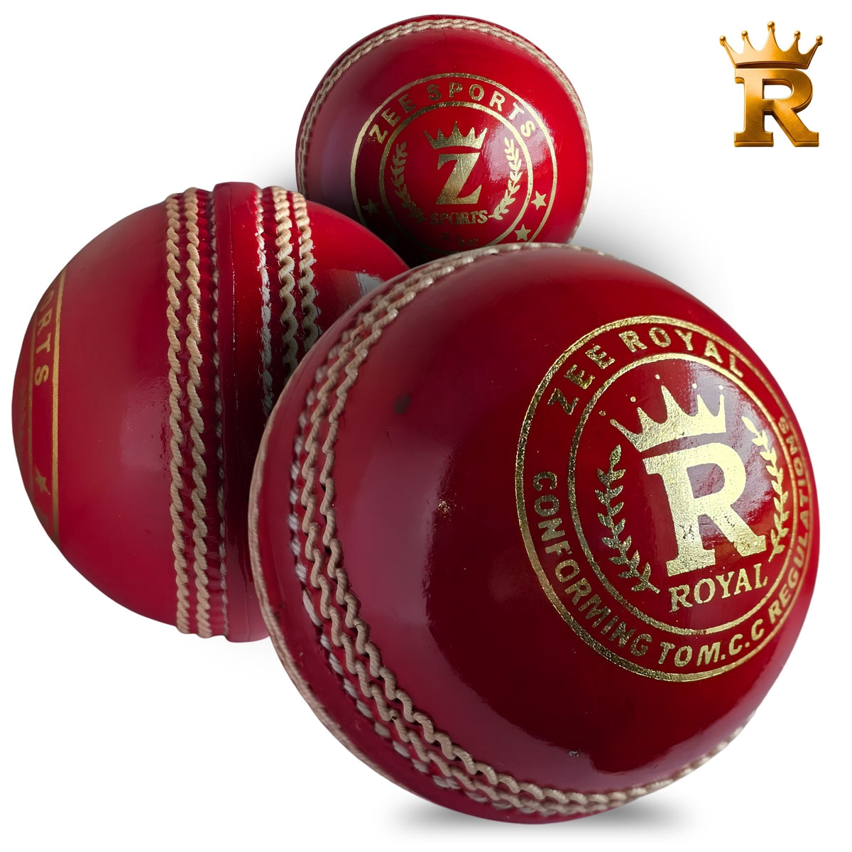 Zee Sports Royal 7 Star cherry red cricket ball