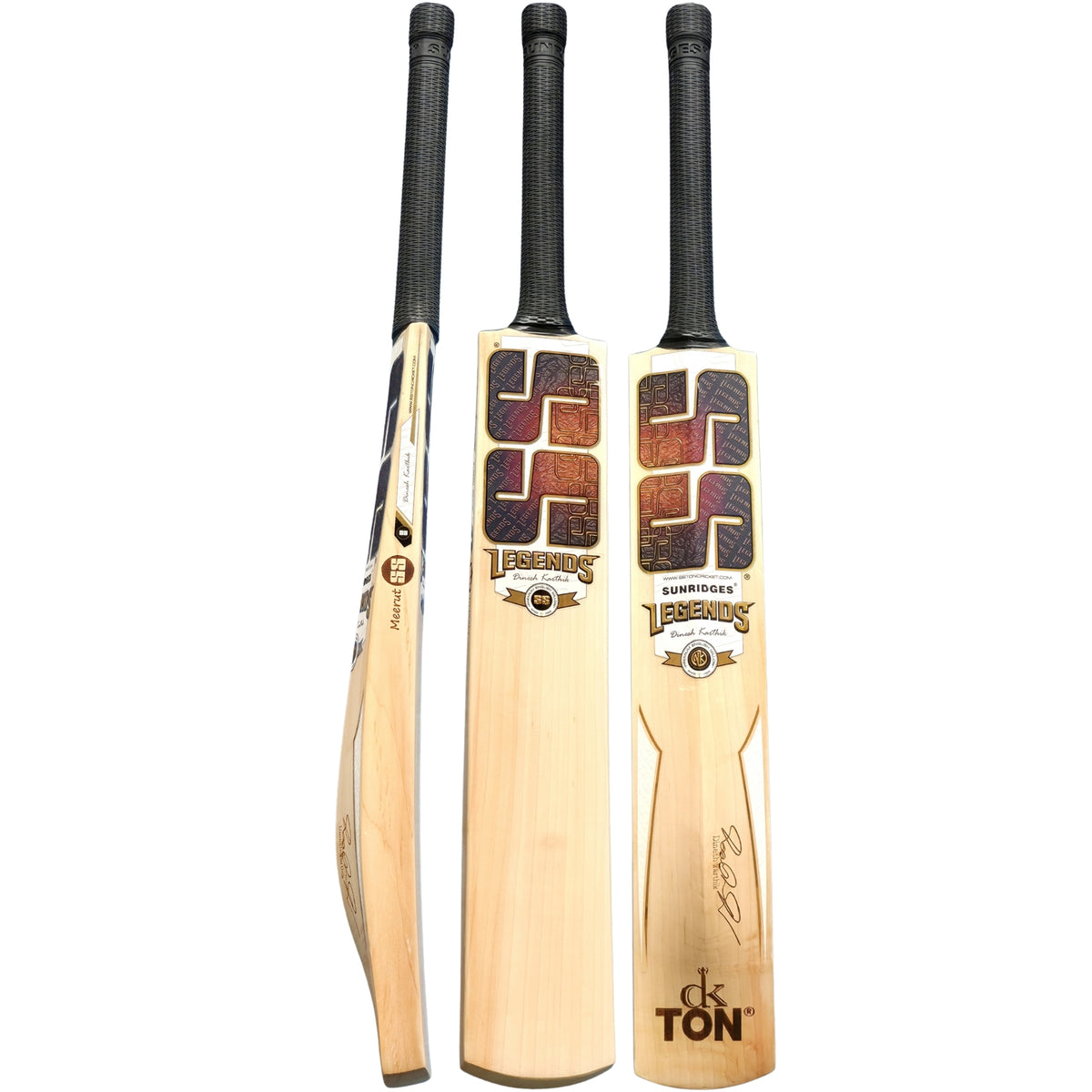 SS Cricket Bat Ton Sunridges Legends Dinesh Karthik Edition English Willow SH Adult