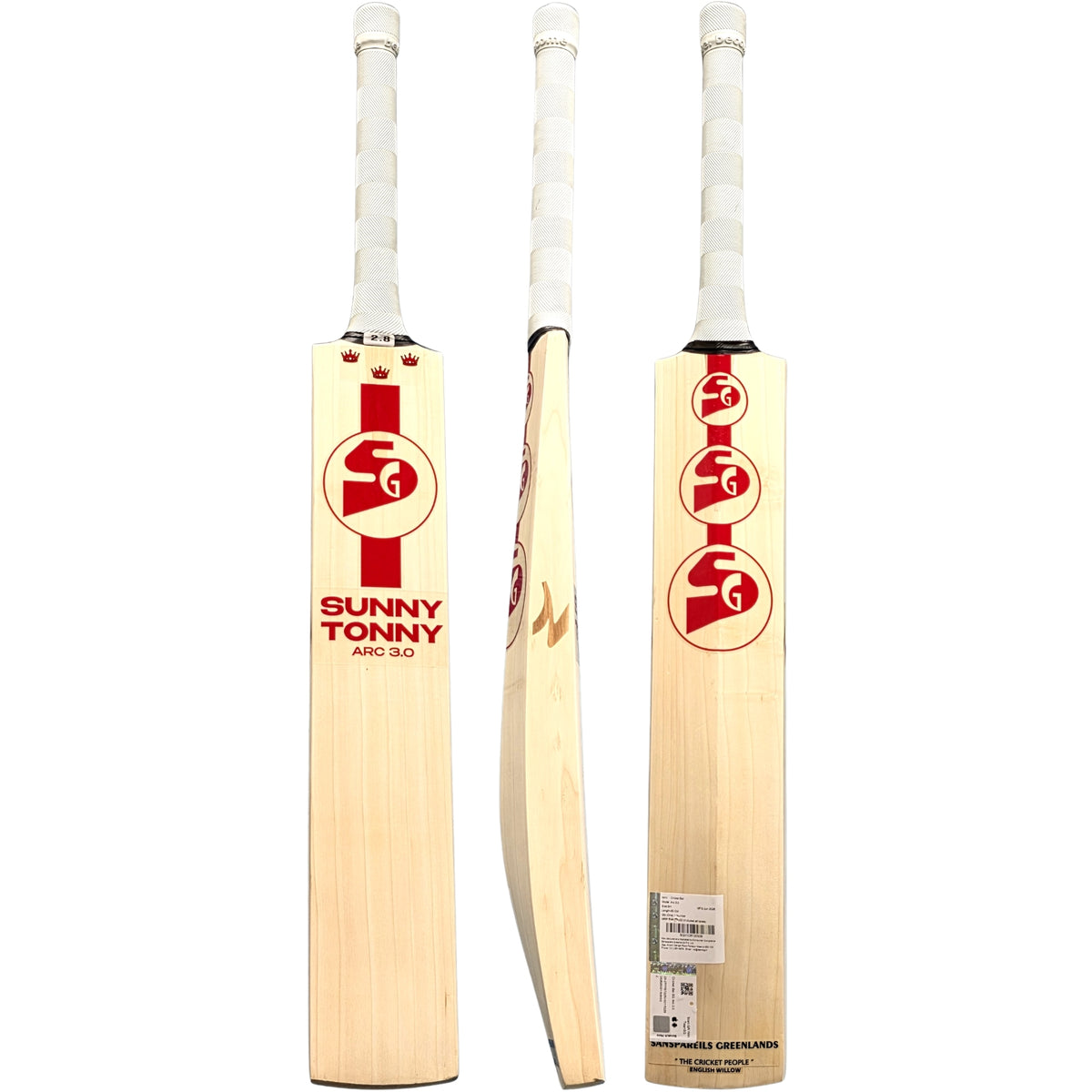 SG Cricket Bat Sunny Tonny Arc 3.0 English Willow SH Adult - image 10