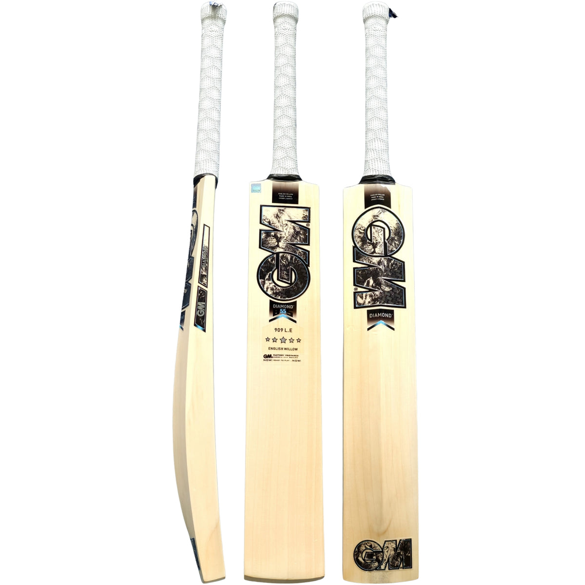 GM Cricket Bat Diamond B55S 909 L.E 5Star English Willow SH Adult