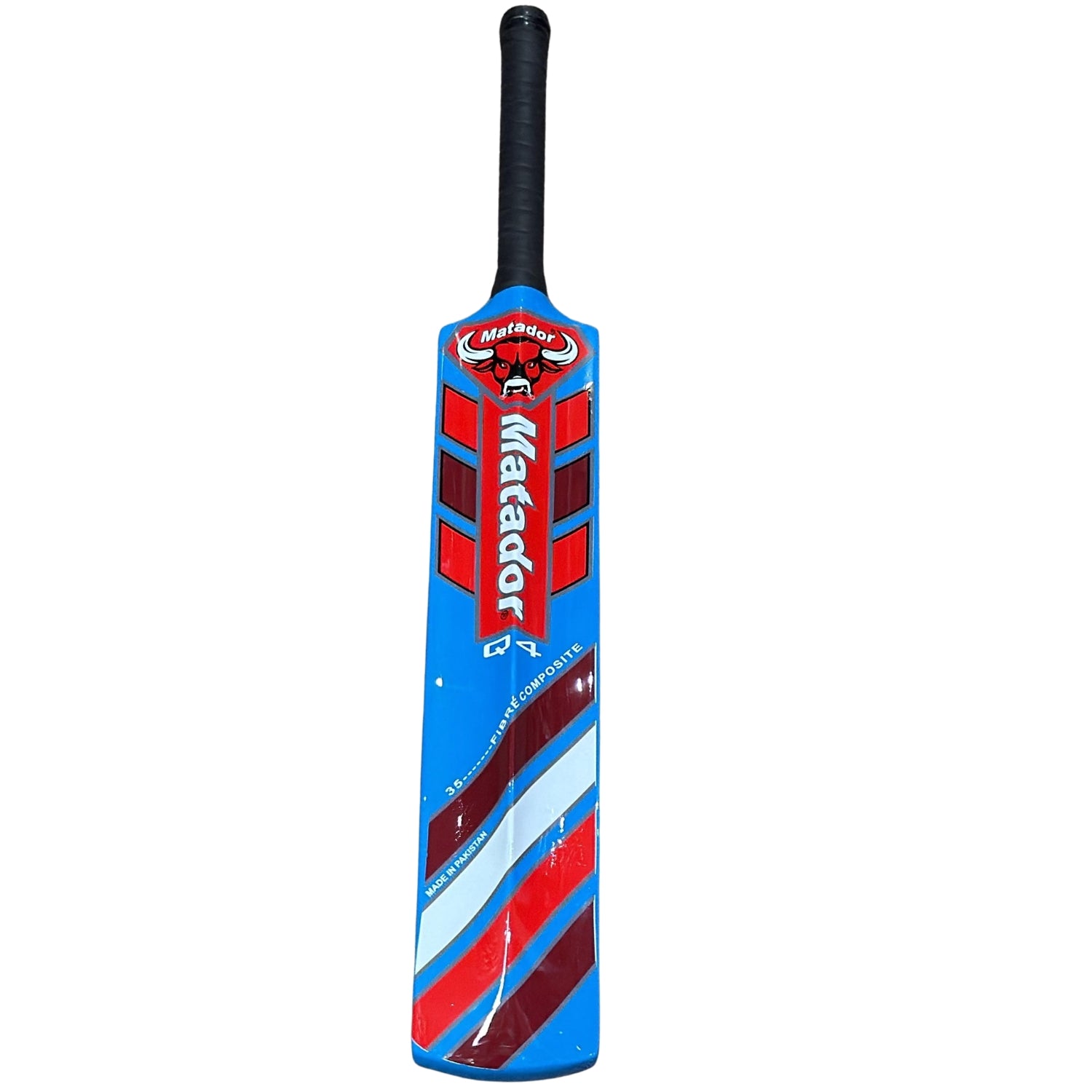 Matador Cricket Bat Q4 Fiberglass Tape Tennis Blue