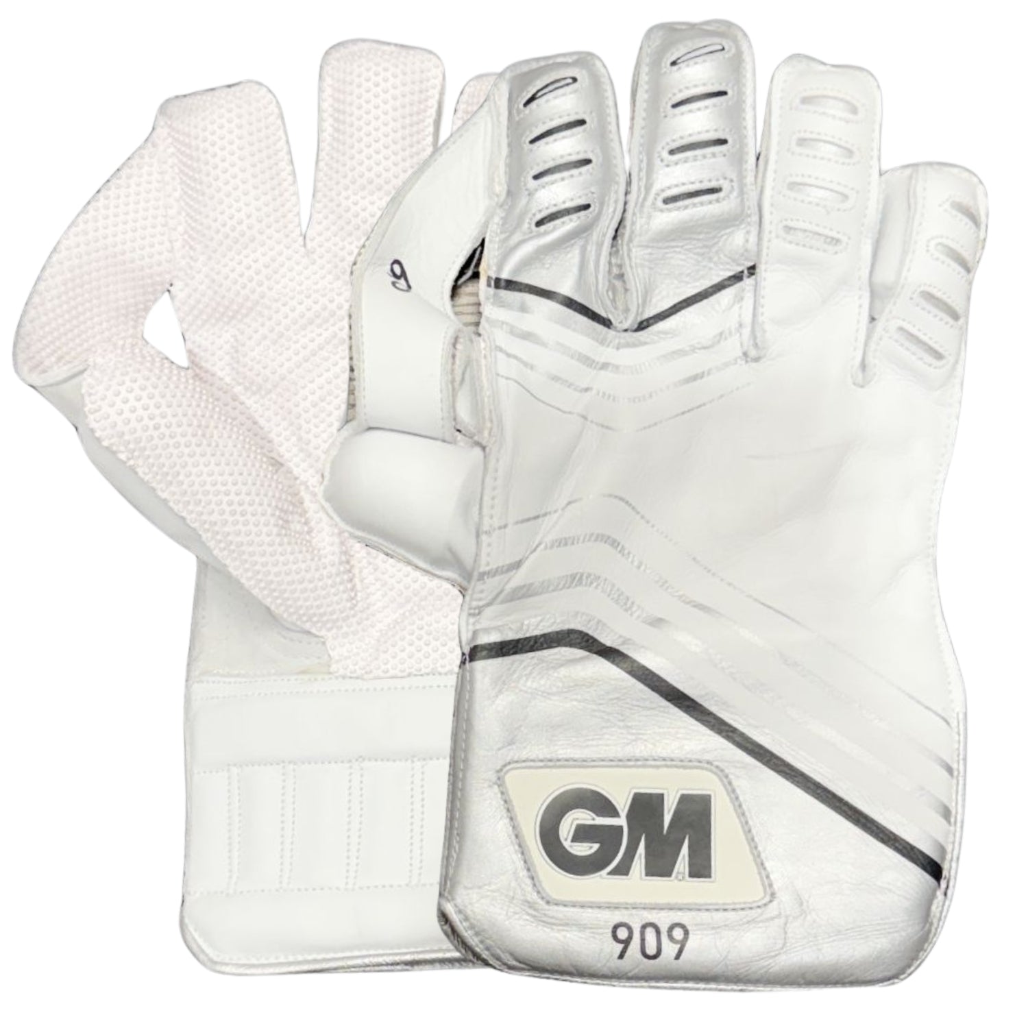 GM Cricket Wicket Keeping Gloves Silver 909