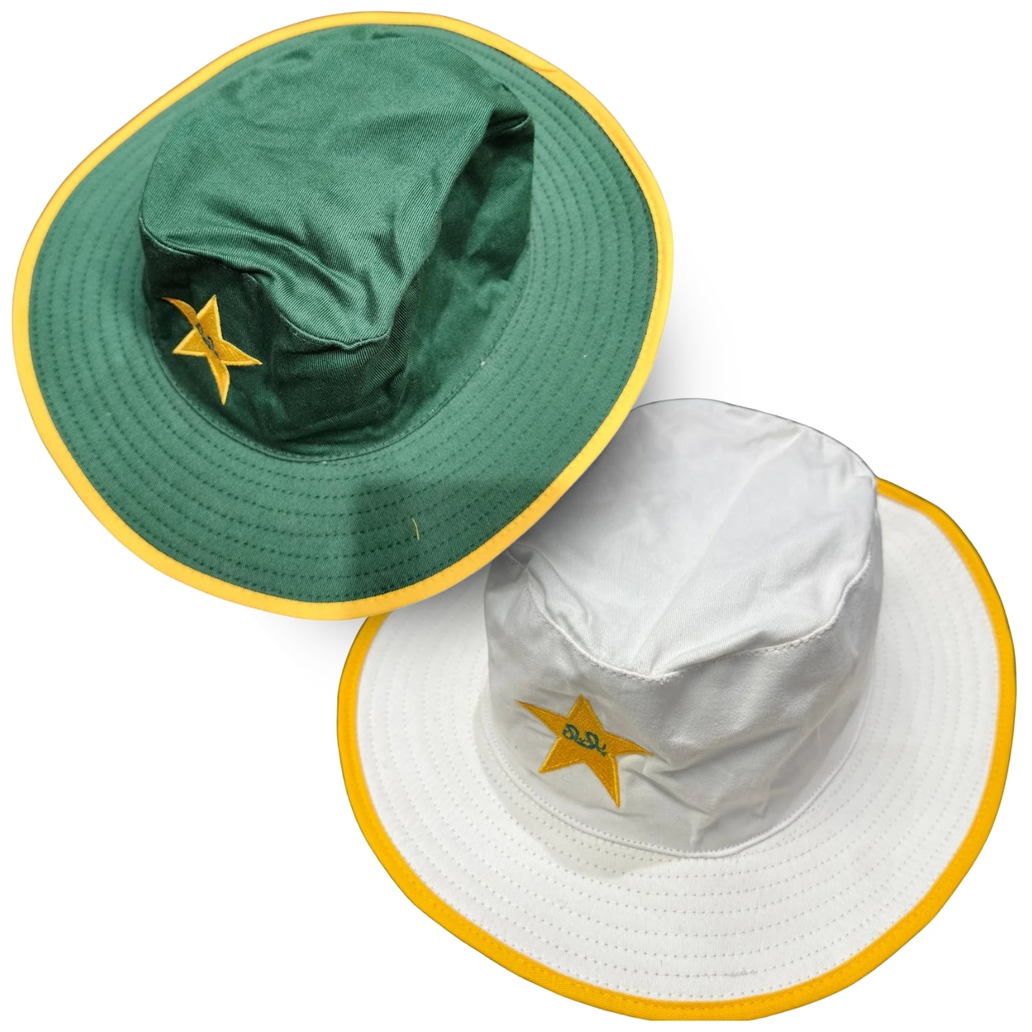 Zee Sports Sun Hat Pakistan Team Green & Yellow/ White & Yellow