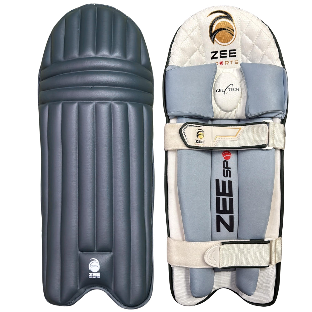 Zee Sports Batting Pads Double Strap GelTech NavyBlue