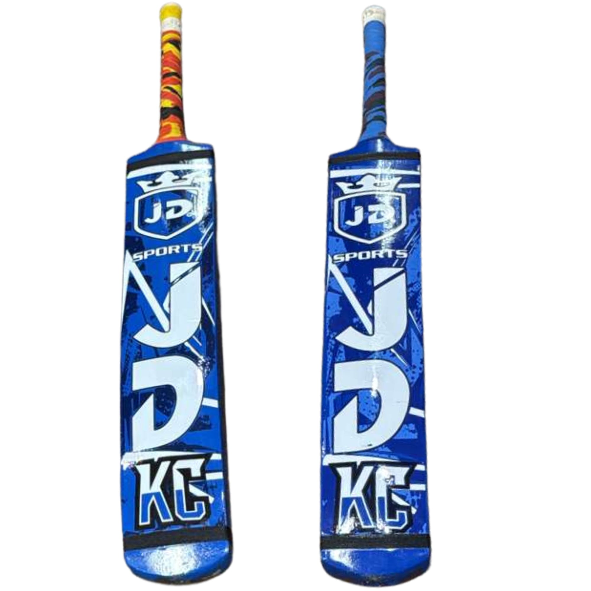 JD Sports Cricket Bat KC Edition Cocanut Wood Tape Tennis Blue