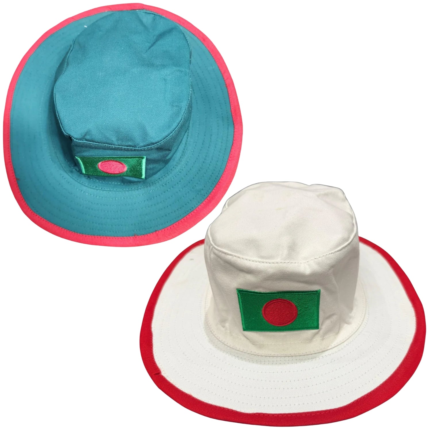 Zee Sports Sun Hat Bangladesh Team Green & Red/ White & Red