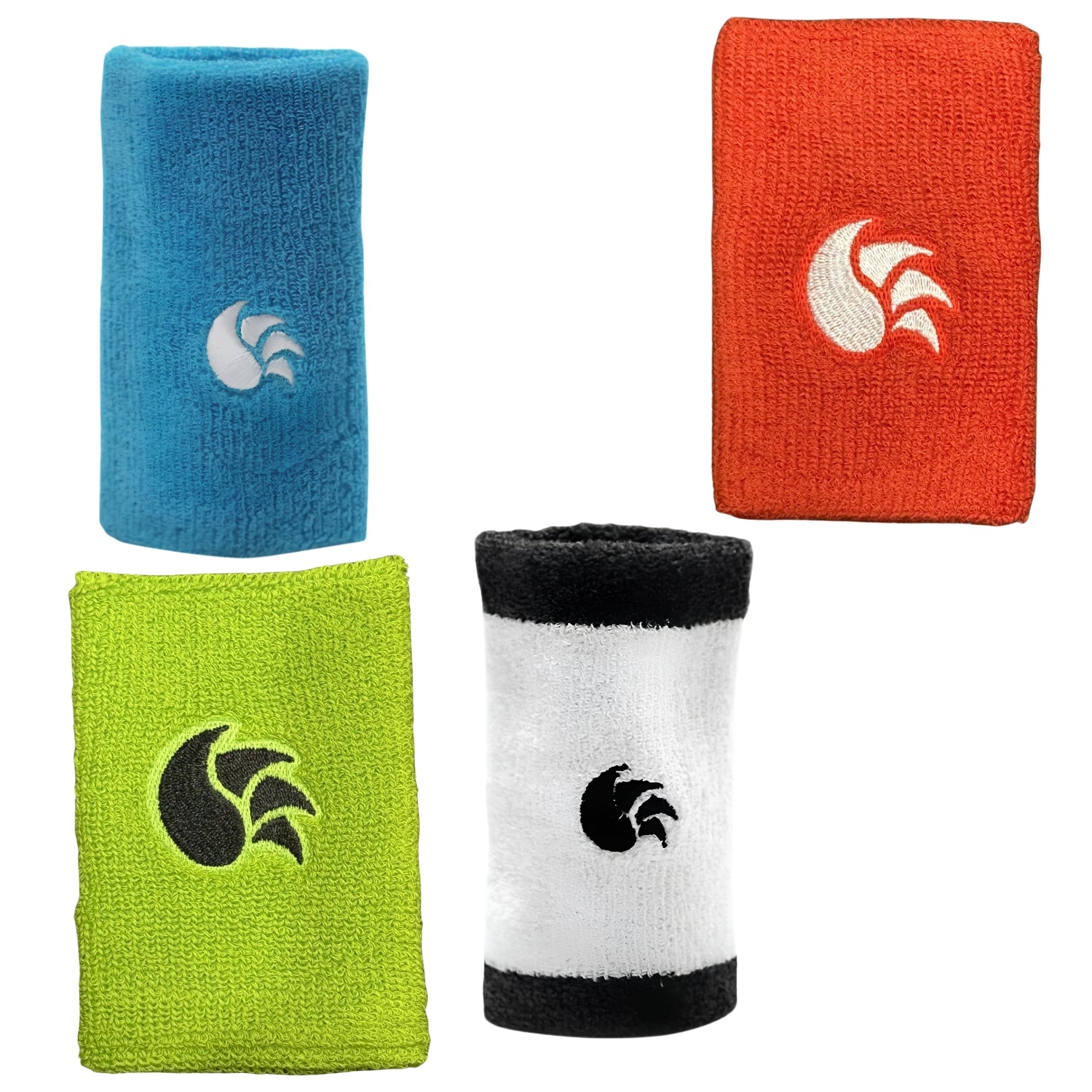 DSC Wristband Single & Pack of 4 Green/White/Blue/Orange