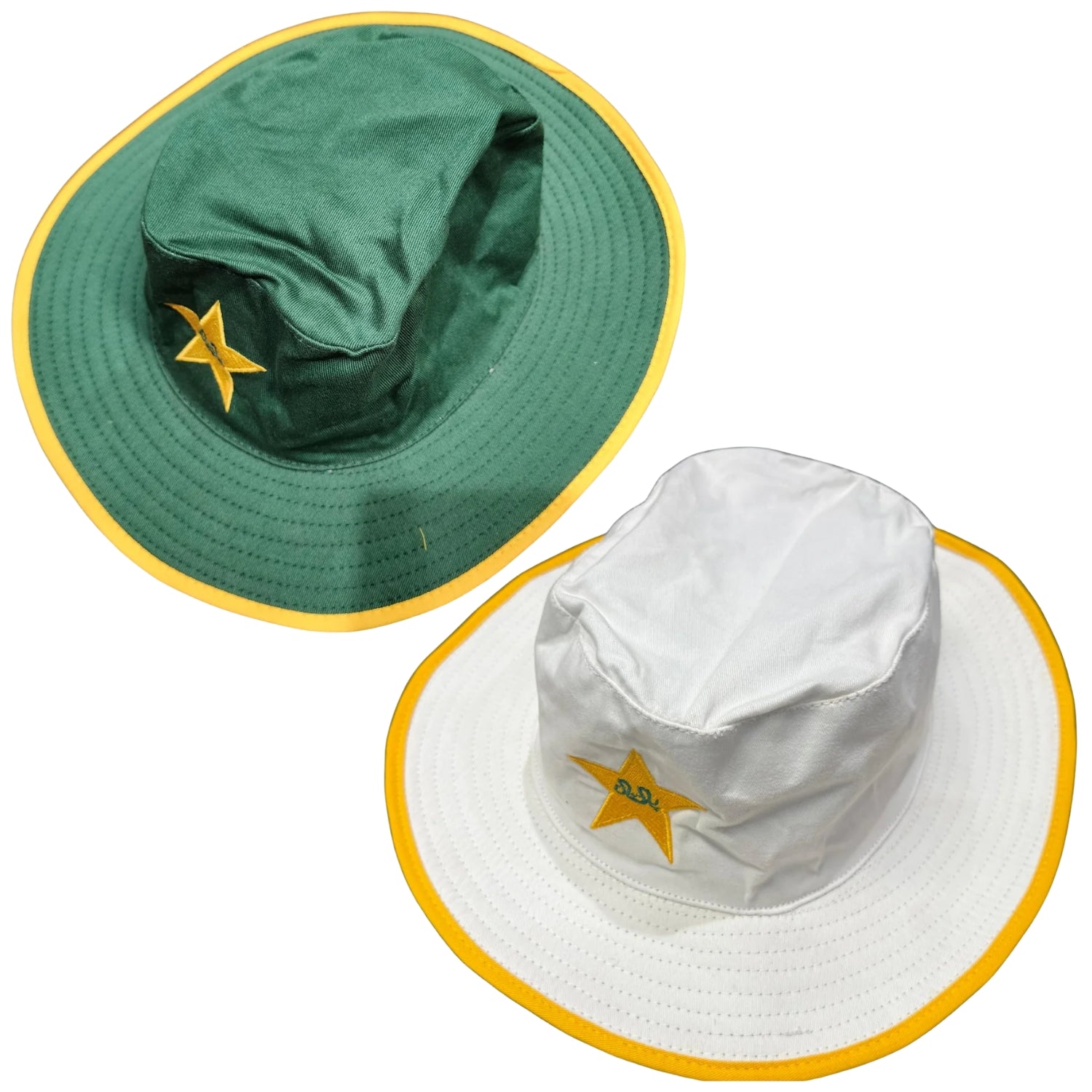 Zee Sports Sun Hat Pakistan Team Green & Yellow/ White & Yellow