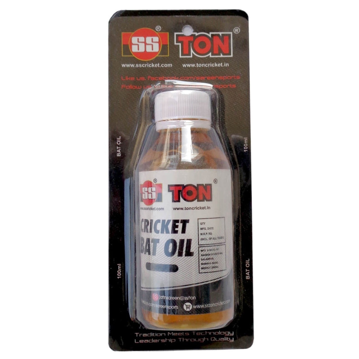 SS Bat Oil 100ml For Cricket Bat