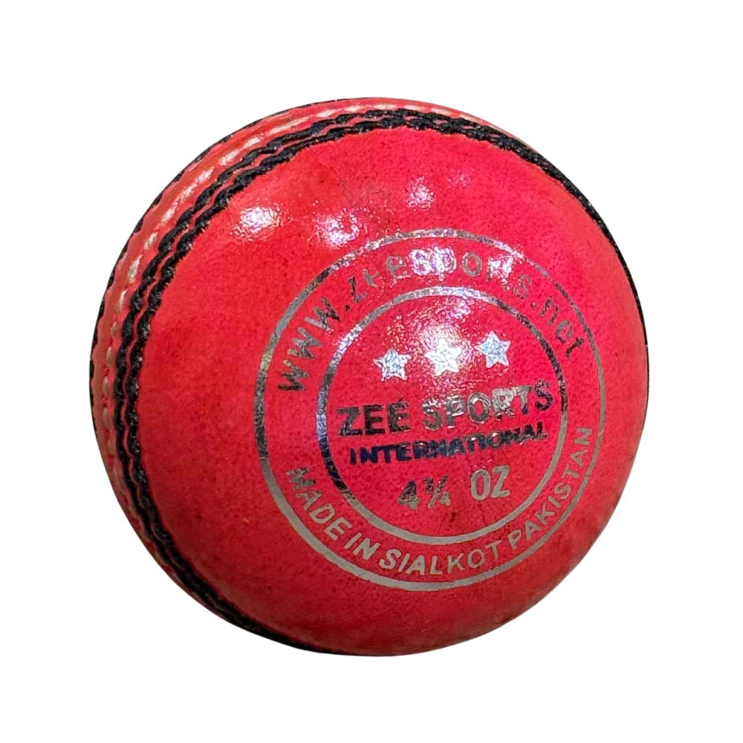 Zee Sports Cricket Ball Super Dragan Youth White/Neon Pink