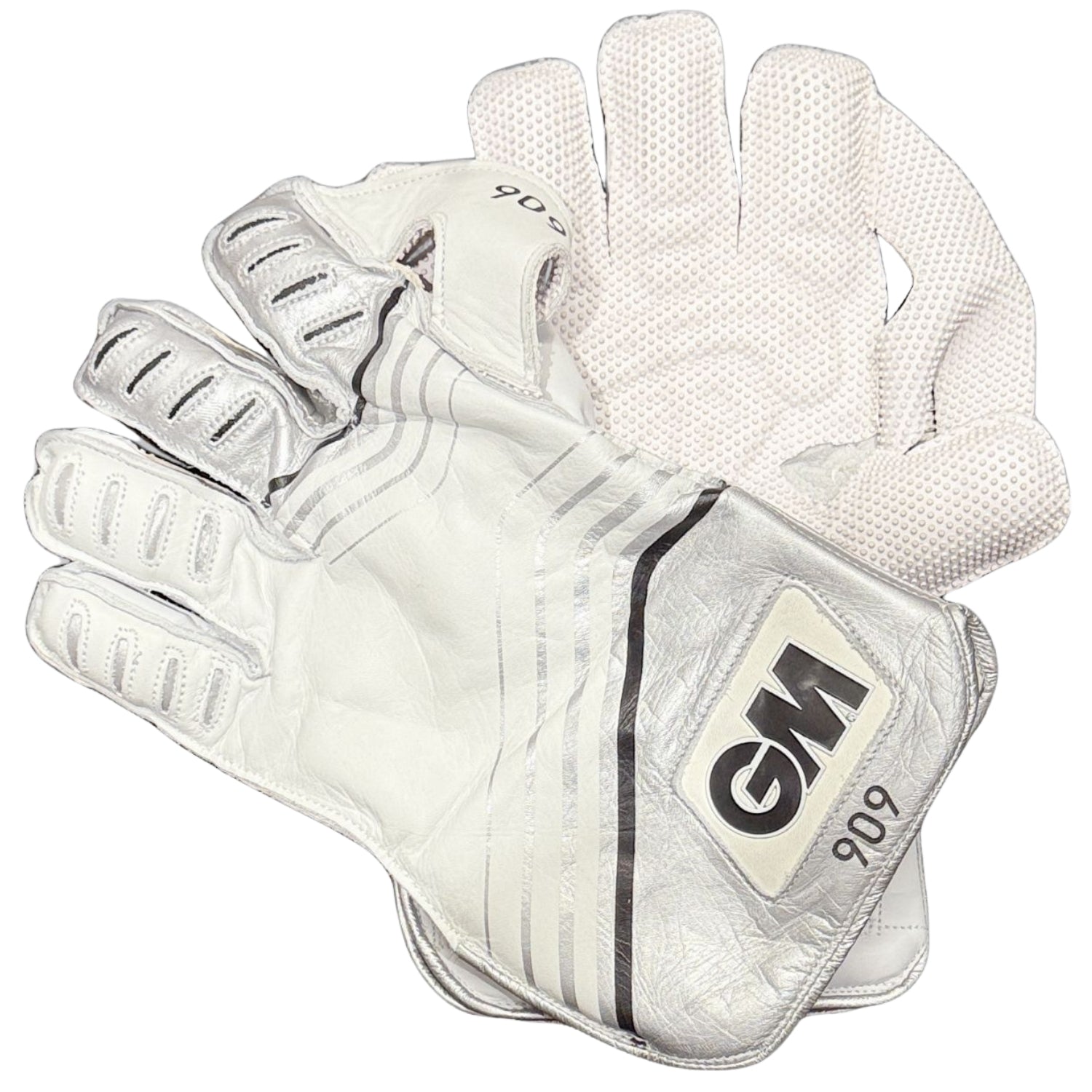 GM Cricket Wicket Keeping Gloves Silver 909