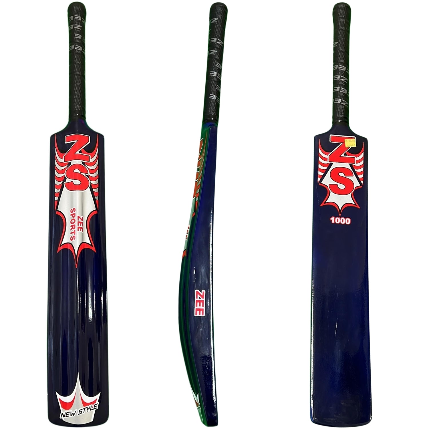 Zee Sports Cricket Bat Fiberglass Tape Tennis Blue