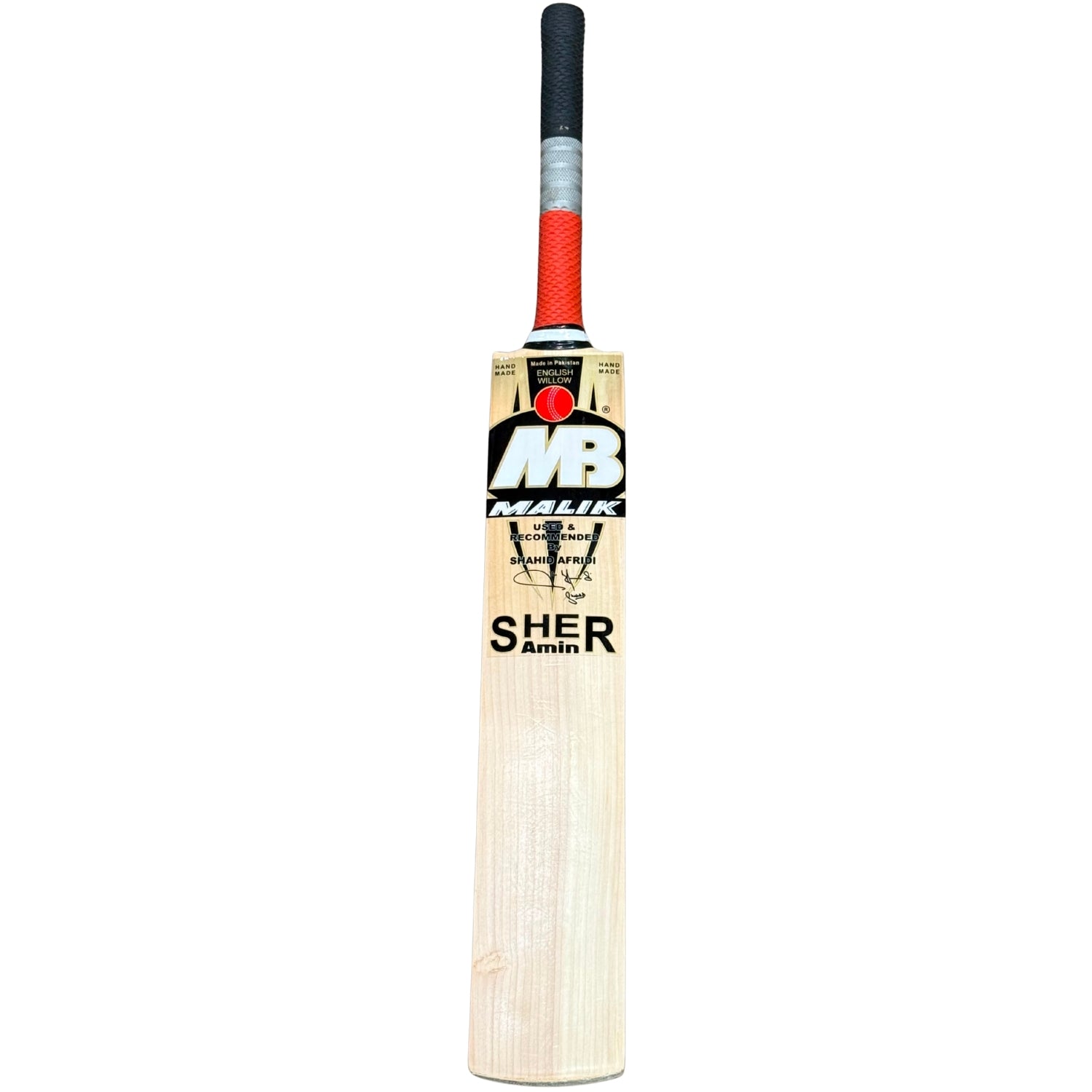 MB Malik Cricket Bat Sher Amin Premium English Willow Grade A