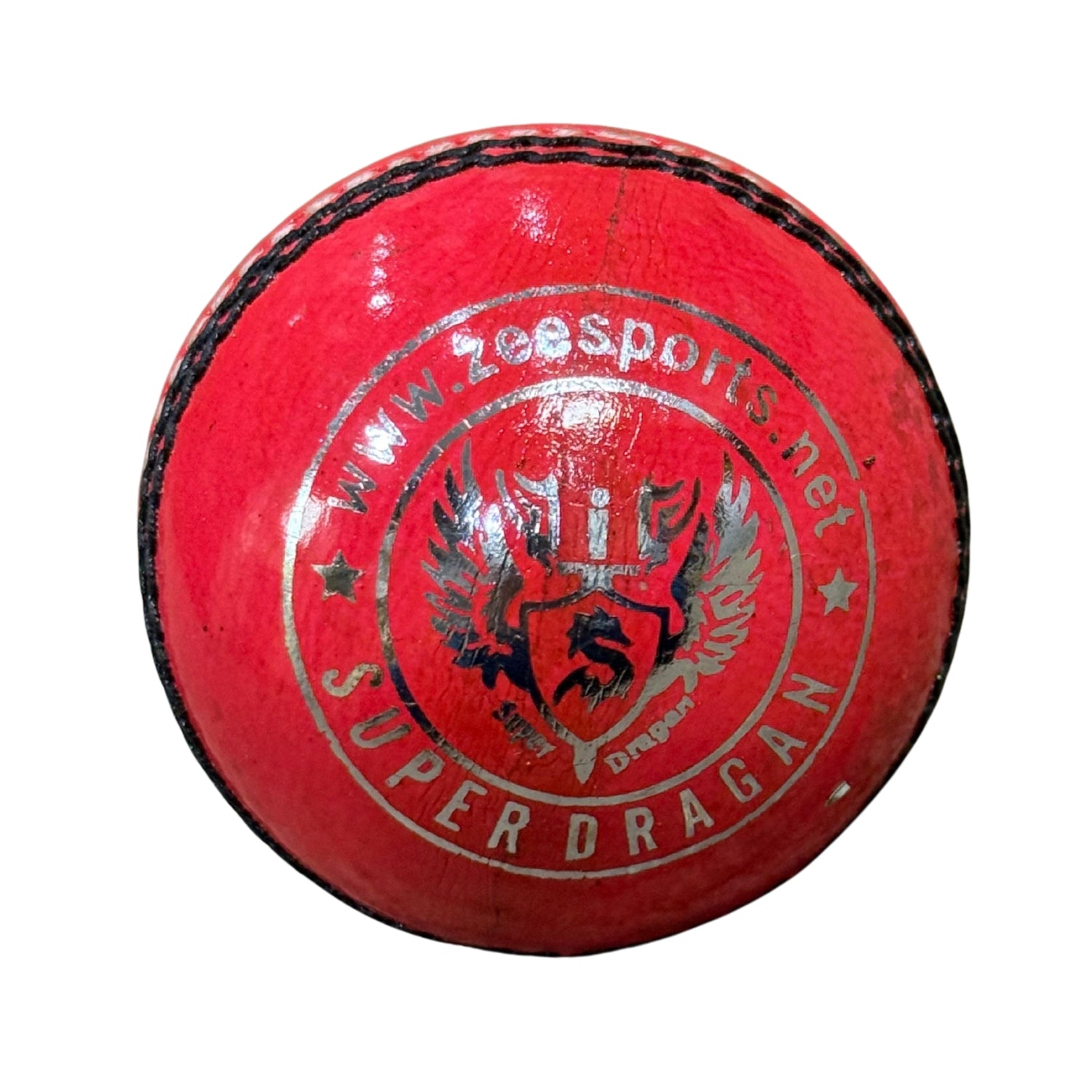 Zee Sports Cricket Ball Super Dragan Youth White/Neon Pink