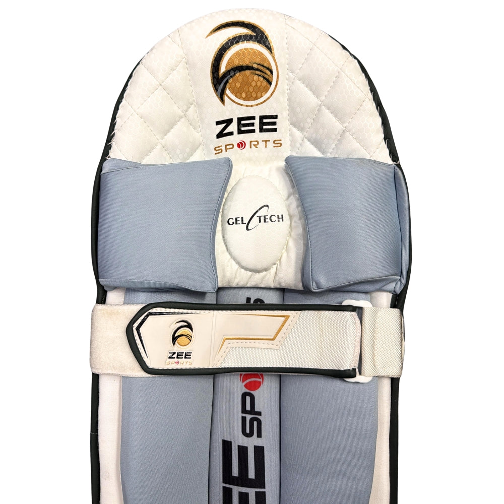 Zee Sports Batting Pads Double Strap GelTech NavyBlue