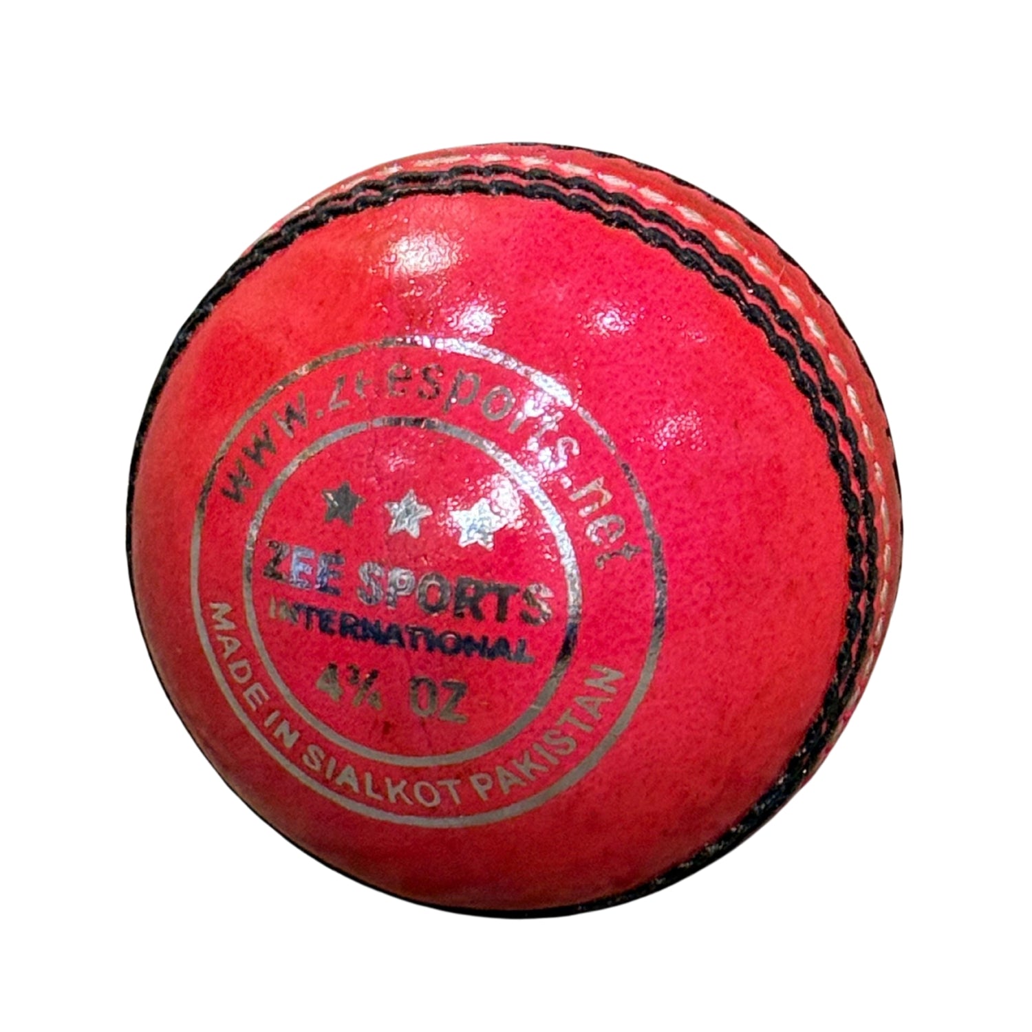 Zee Sports Cricket Ball Super Dragan Youth White/Neon Pink