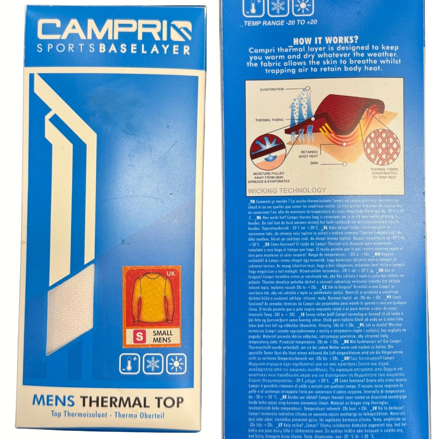 Campri Cricket Uniform Shirt Blue/White/Royal Blue