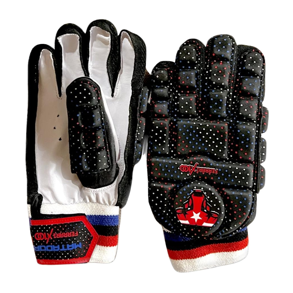 Matador Batting Gloves, Hard Tennis Cricket Batting Gloves Black