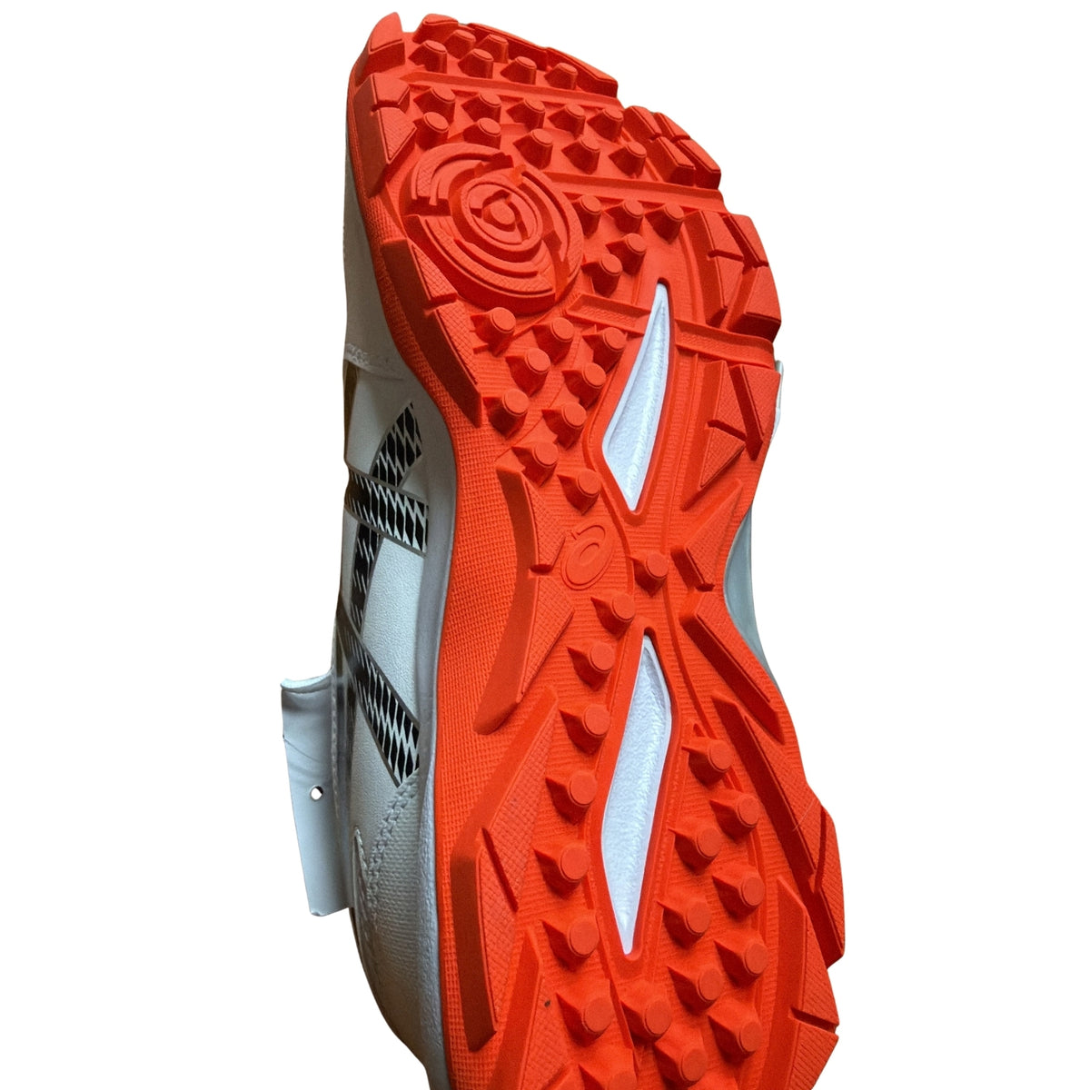 Asics Cricket Shoes Gel Peake 3 Unisex Field Shoes White/Black/Vibrant Orange 2026 Model