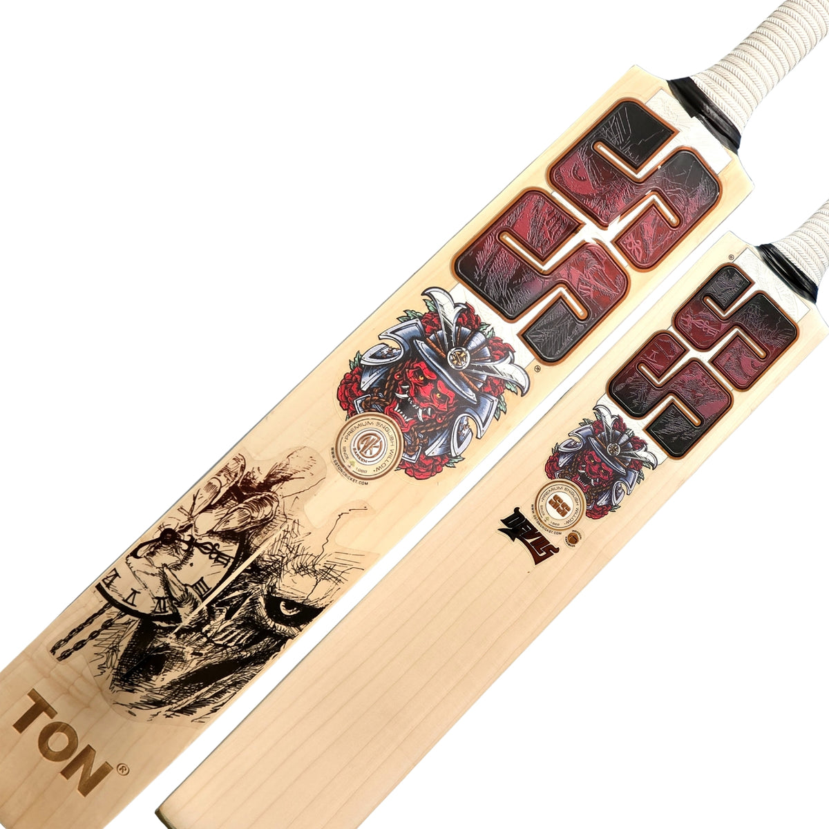 SS Cricket Bat Ton Devils Red English Willow SH Adult