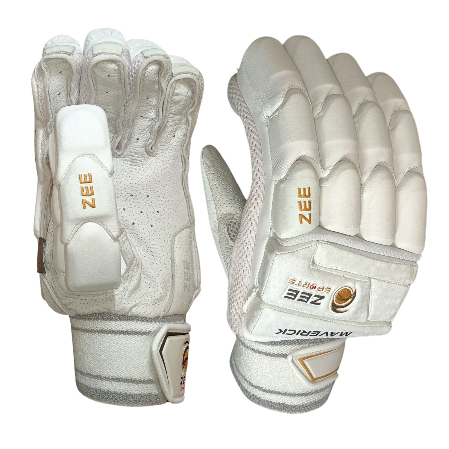 Zee Sports Batting Gloves Maverick White