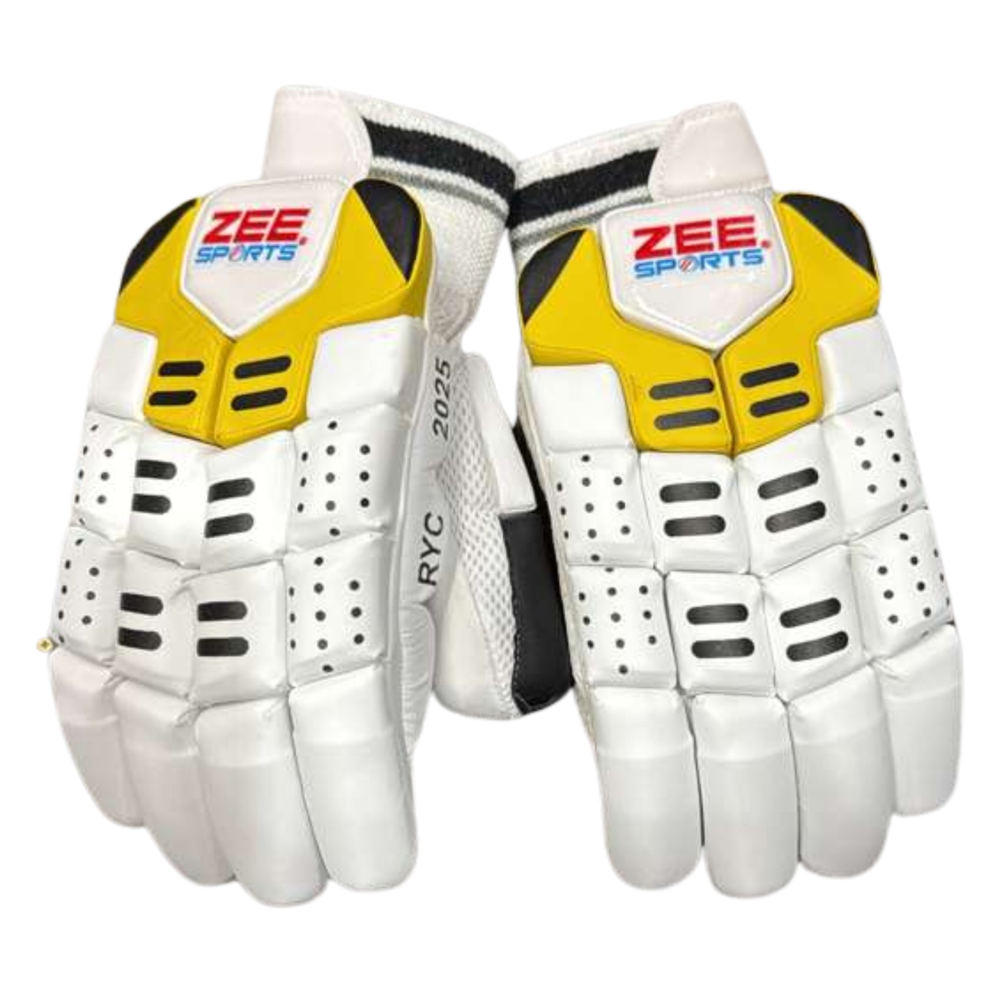 Zee Sports Batting Gloves RYC-2025 Yellow-White